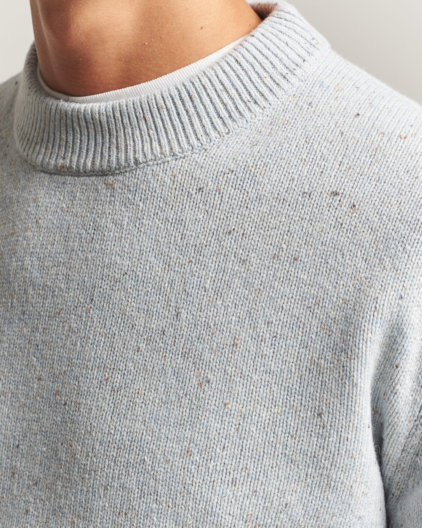Hombres | Jerséis y prendas de punto | Sunflower | Moon Donegal Sweater Light Blue