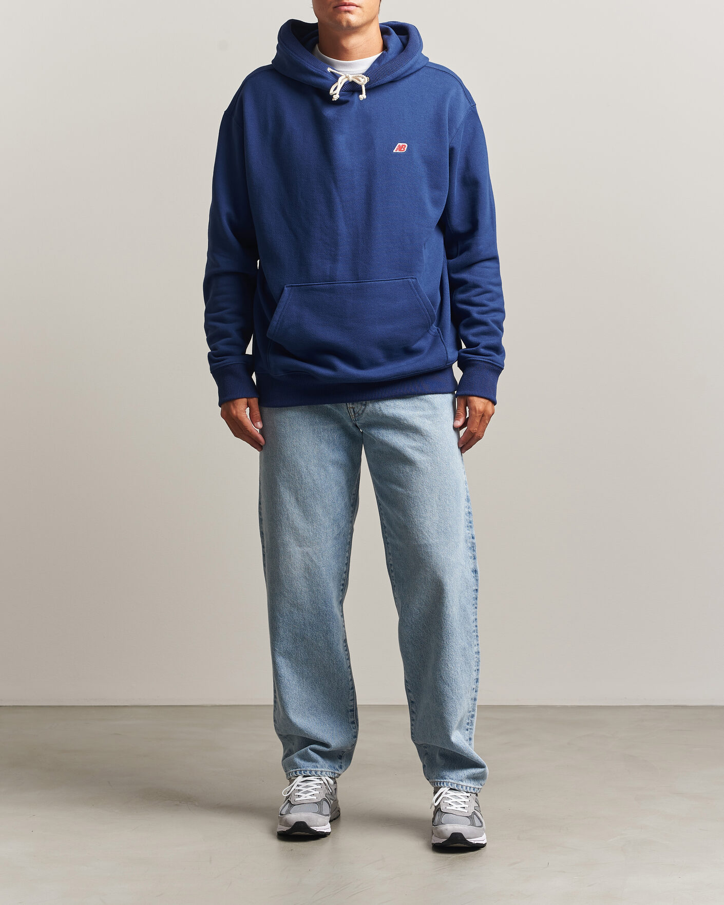 Hombres | Jerséis y prendas de punto | New Balance Made In US & UK | New Balance Made in Made In USA Core Hoodie Blue Oyster