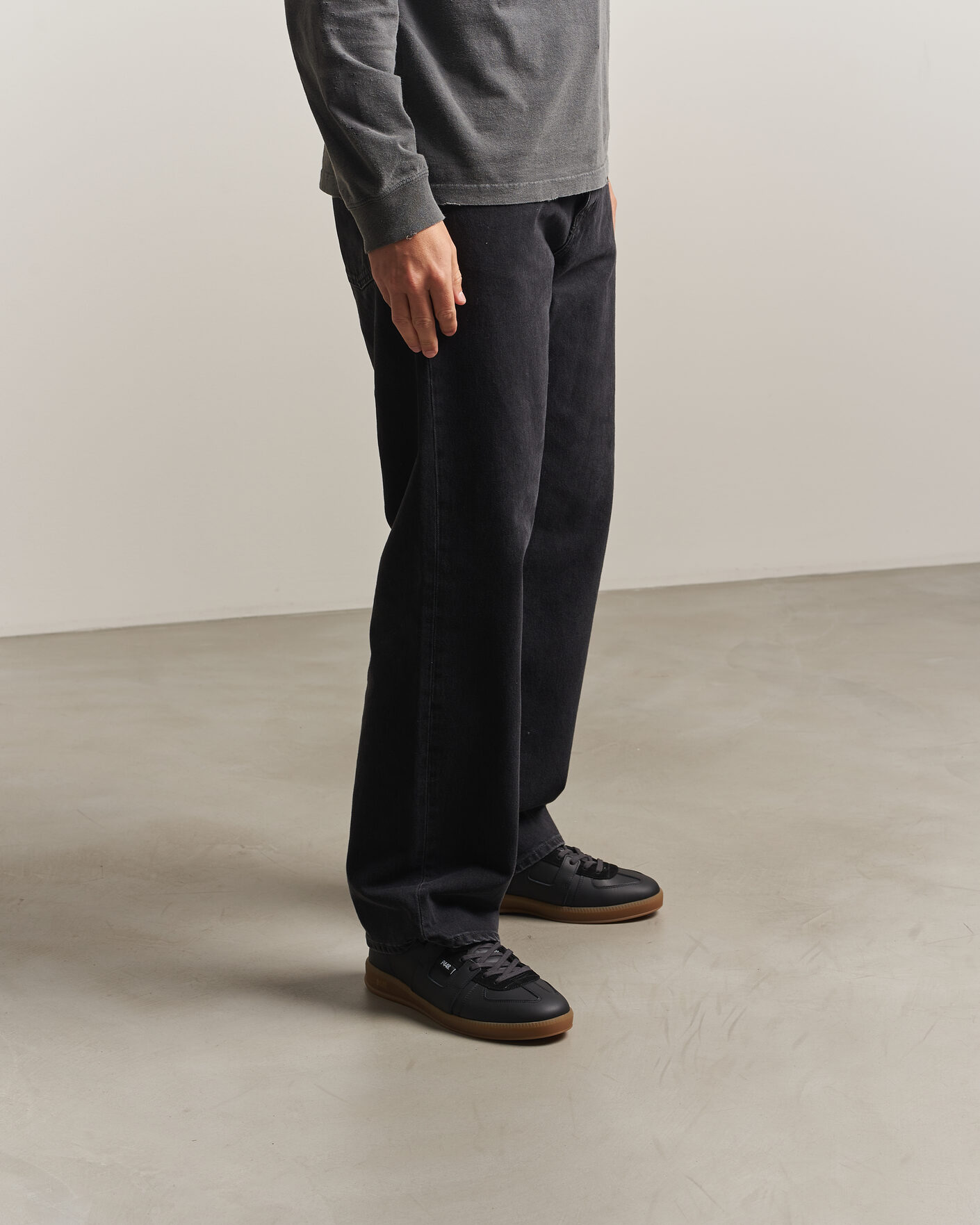 Hombres | Zapatillas | P448 | Monza Leather/Suede Sneaker Black