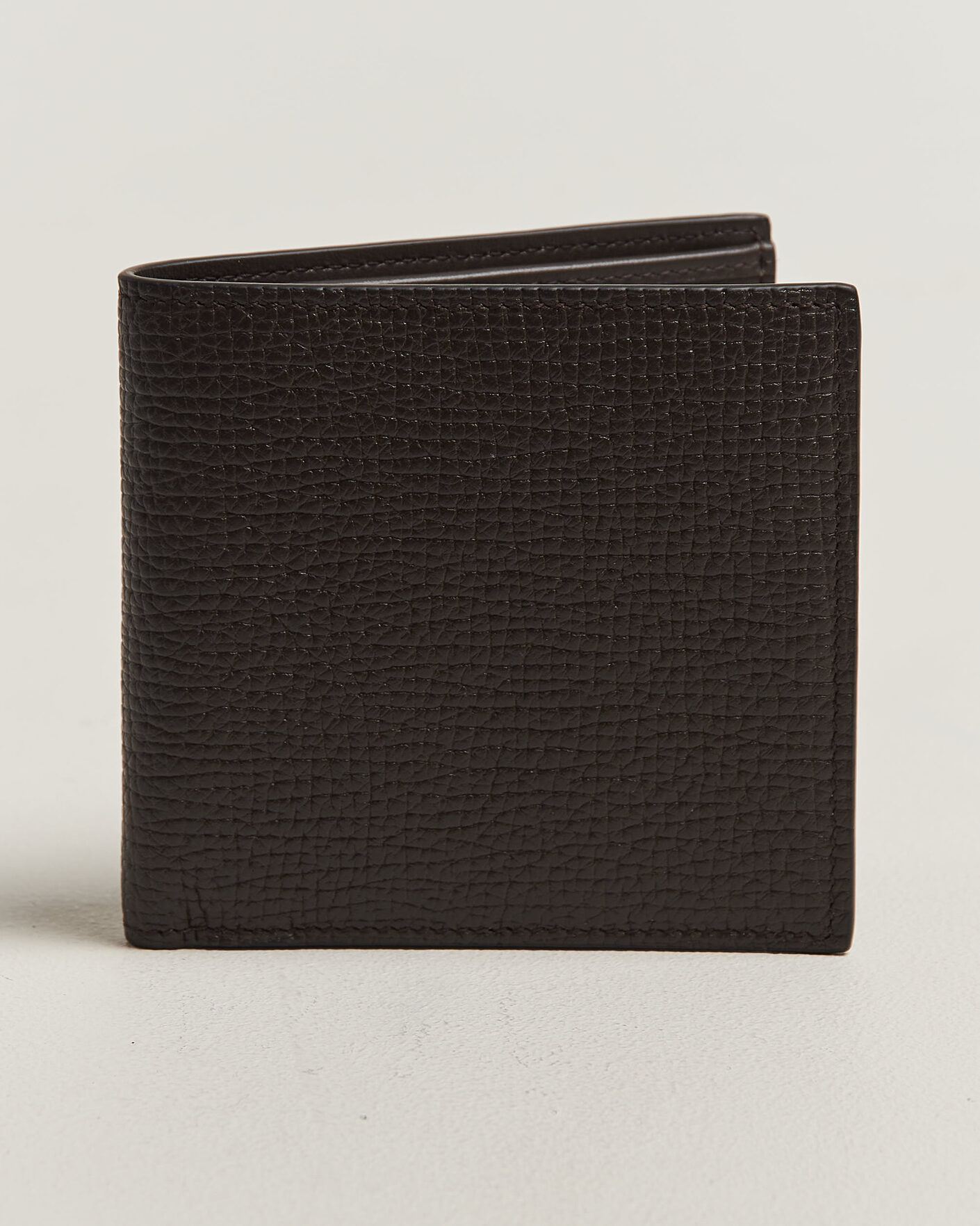 Hombres | Billeteras | Smythson | Ludlow 8 Card Wallet Dark Brown