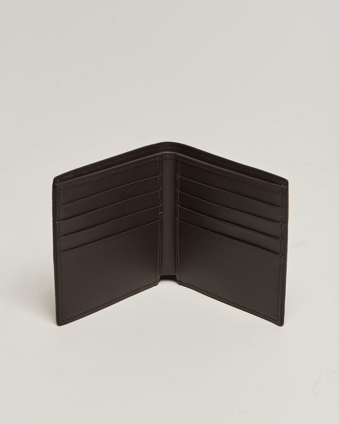 Hombres | Billeteras | Smythson | Ludlow 8 Card Wallet Dark Brown