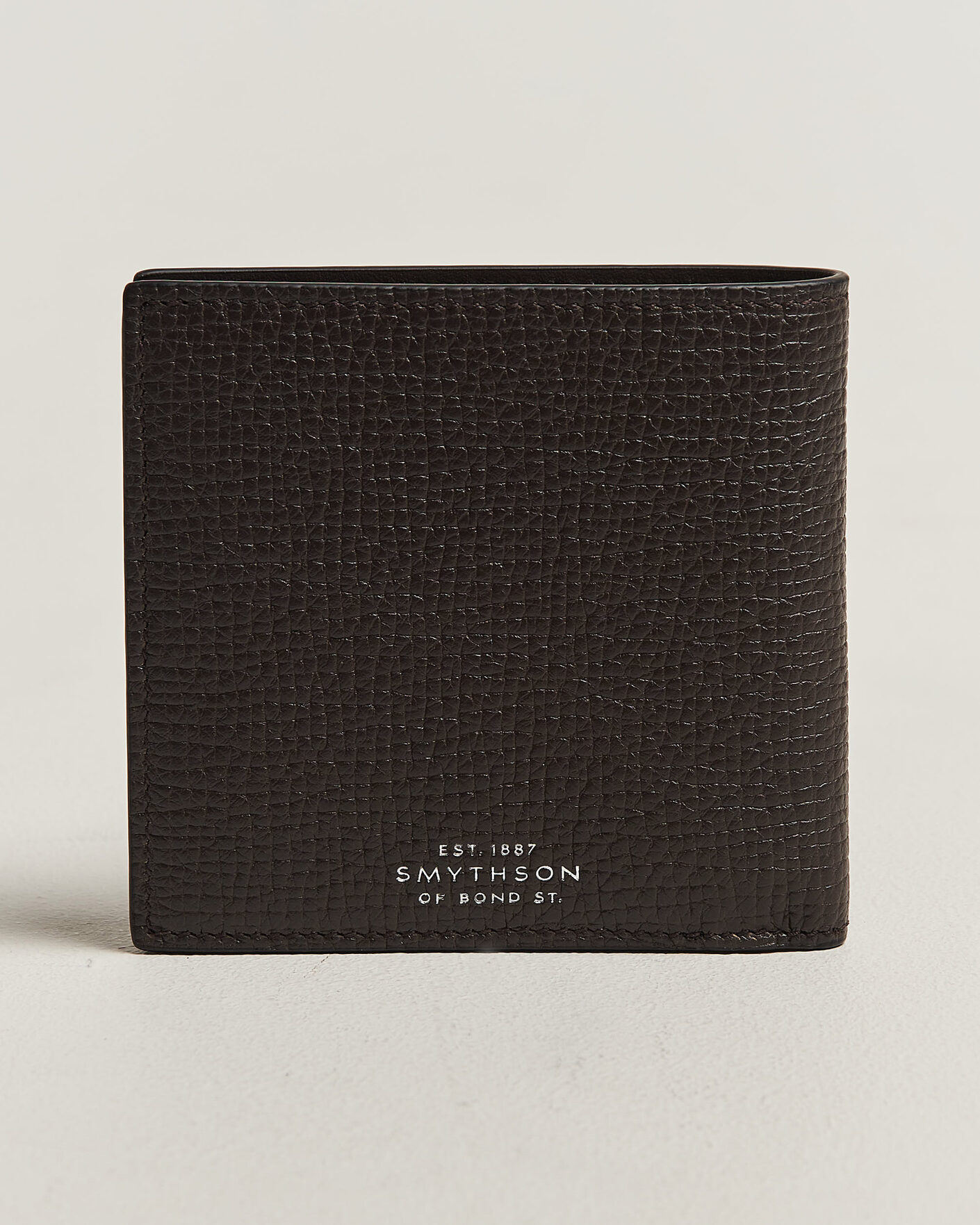 Hombres | Billeteras | Smythson | Ludlow 8 Card Wallet Dark Brown