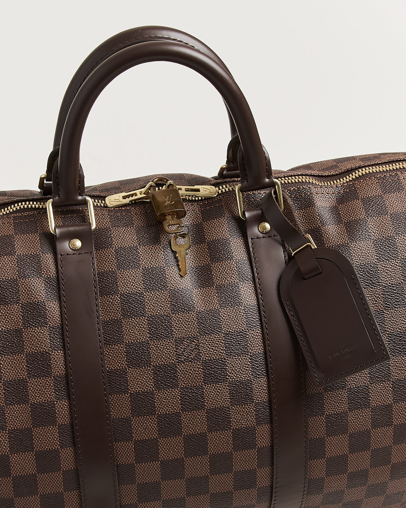Hombres | Pre-Owned & Vintage Bags | Louis Vuitton Pre-Owned | Keepall 50 Damier Ebene