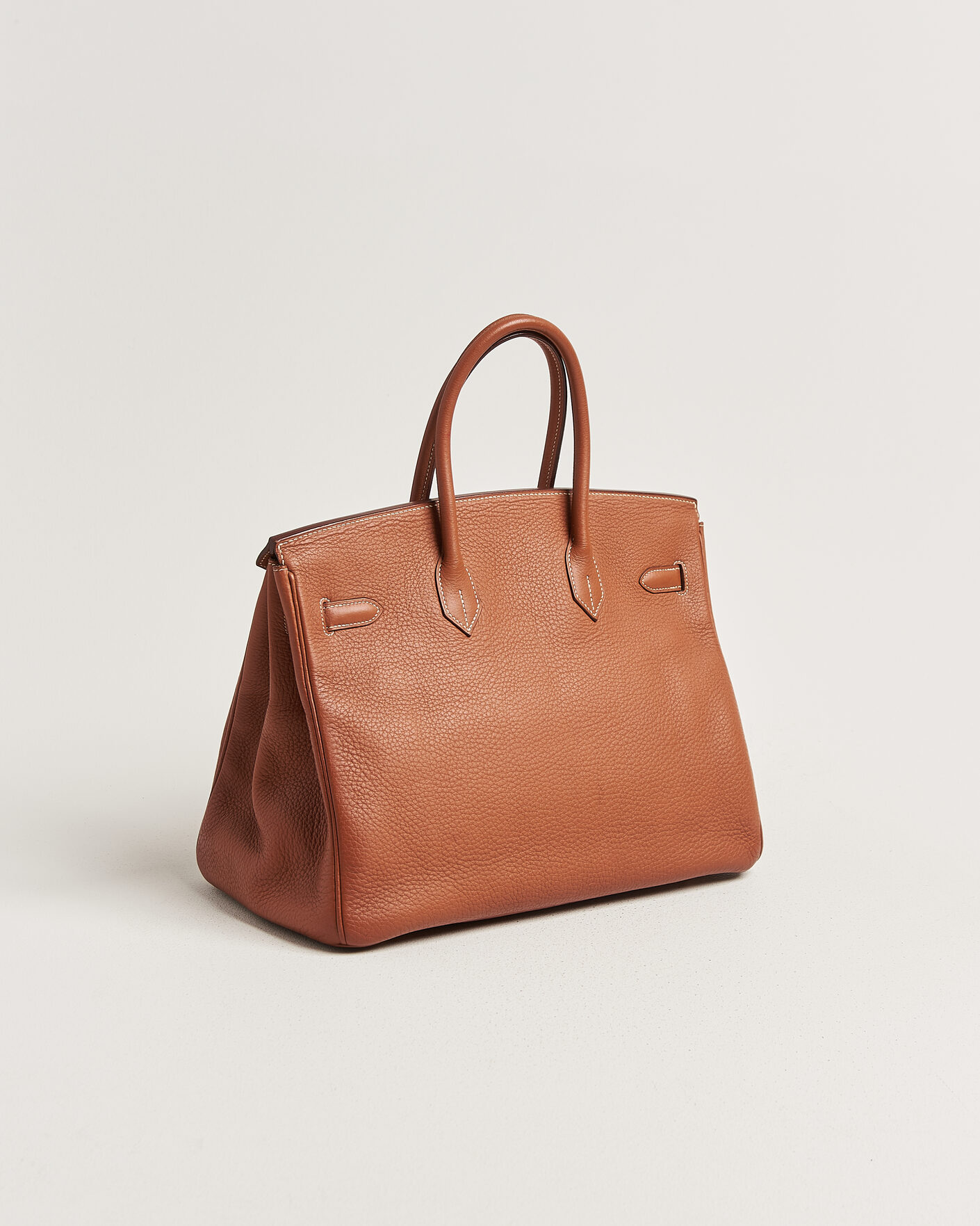 Hombres | Pre-Owned & Vintage Bags | Hermès Pre-Owned | Birkin 35 Togo Leather Cognac Brown