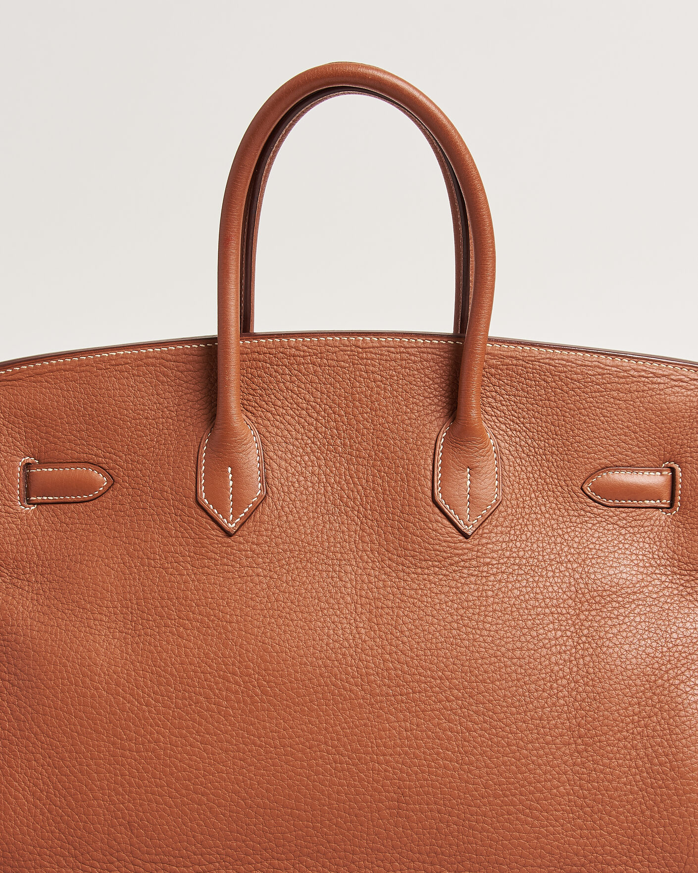 Hombres | Pre-Owned & Vintage Bags | Hermès Pre-Owned | Birkin 35 Togo Leather Cognac Brown