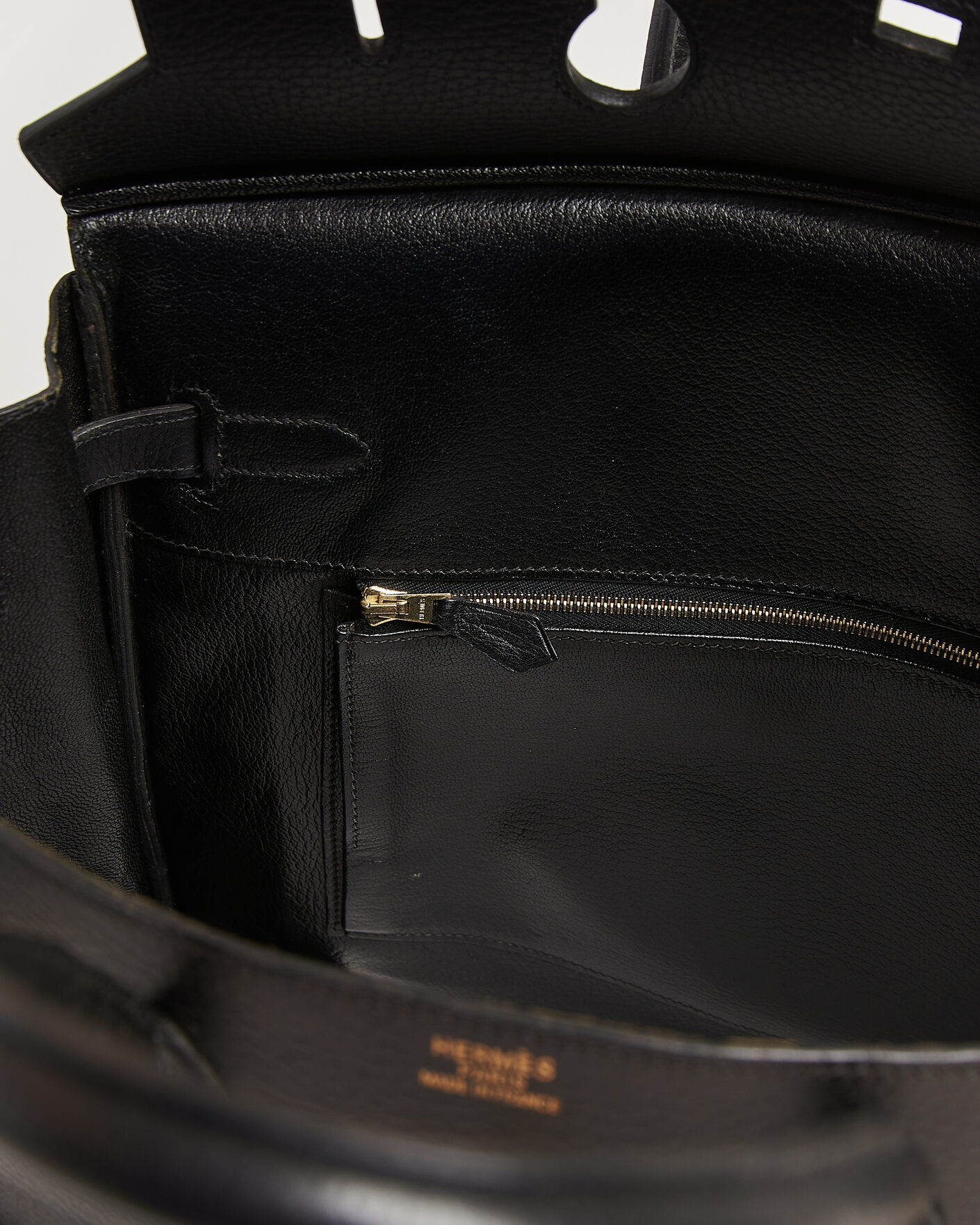 Hombres | Pre-Owned & Vintage Bags | Hermès Pre-Owned | Birkin 35 Retourné Ardennes Leather Black