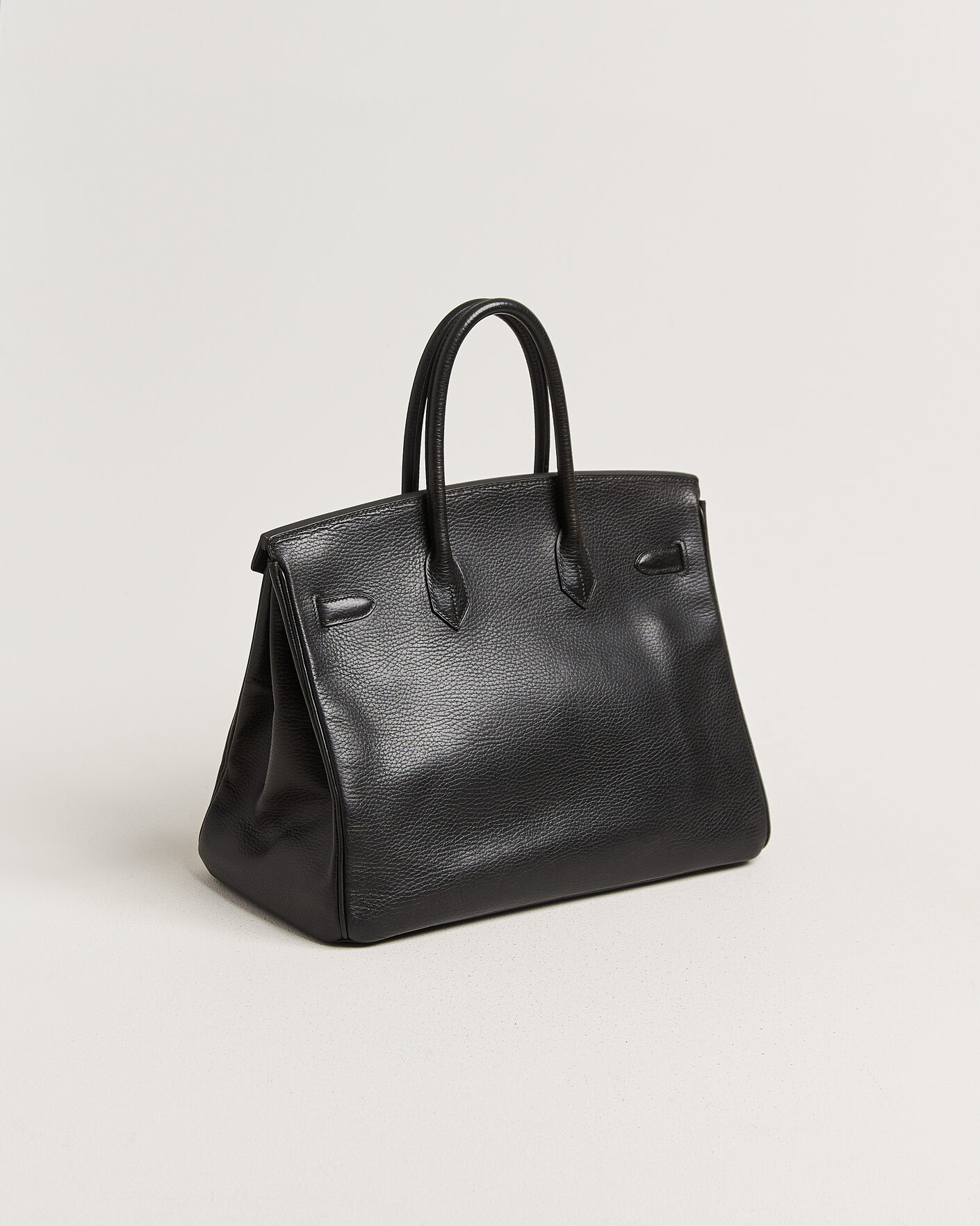 Hombres | Pre-Owned & Vintage Bags | Hermès Pre-Owned | Birkin 35 Retourné Ardennes Leather Black