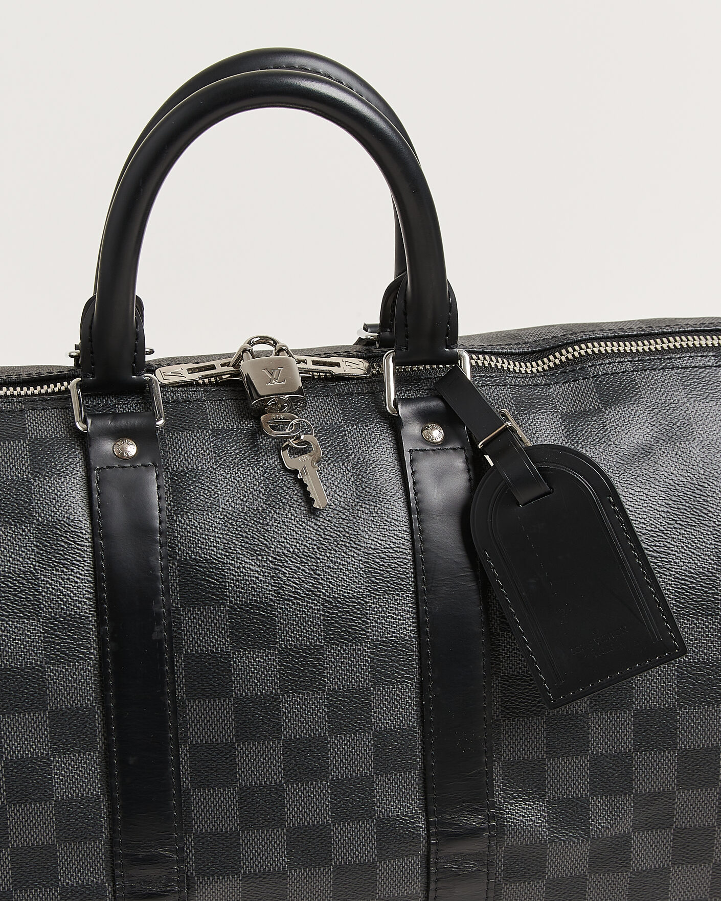 Hombres | Pre-Owned & Vintage Bags | Louis Vuitton Pre-Owned | Keepall 45 Bandouliére Damier graphite