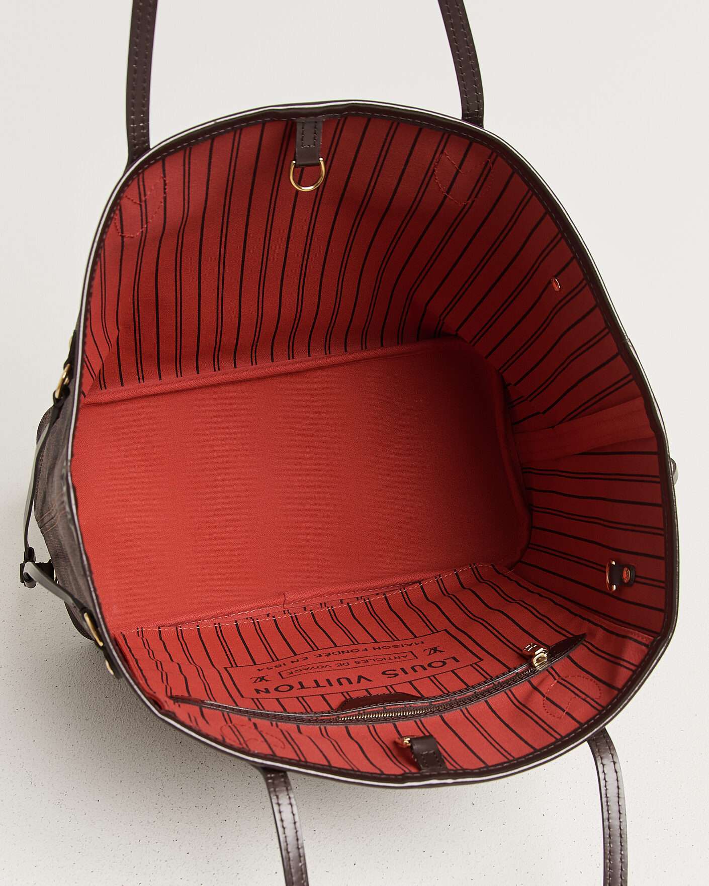 Hombres | Pre-Owned & Vintage Bags | Louis Vuitton Pre-Owned | Neverfull MM Damier Ebene