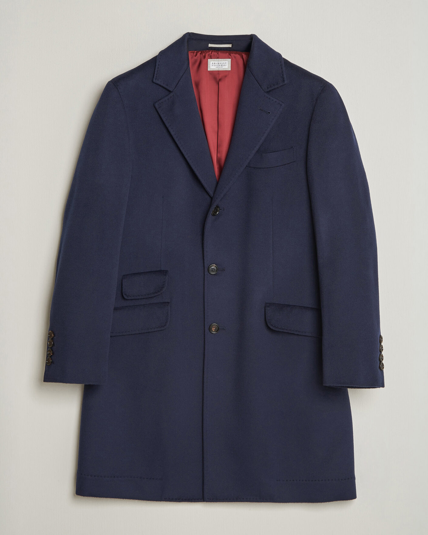 Hombres | Abrigos y chaquetas | Brunello Cucinelli | Soft Wool Coat Navy
