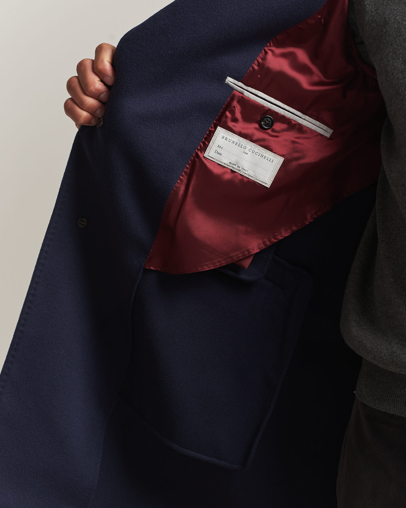 Hombres | Abrigos y chaquetas | Brunello Cucinelli | Soft Wool Coat Navy