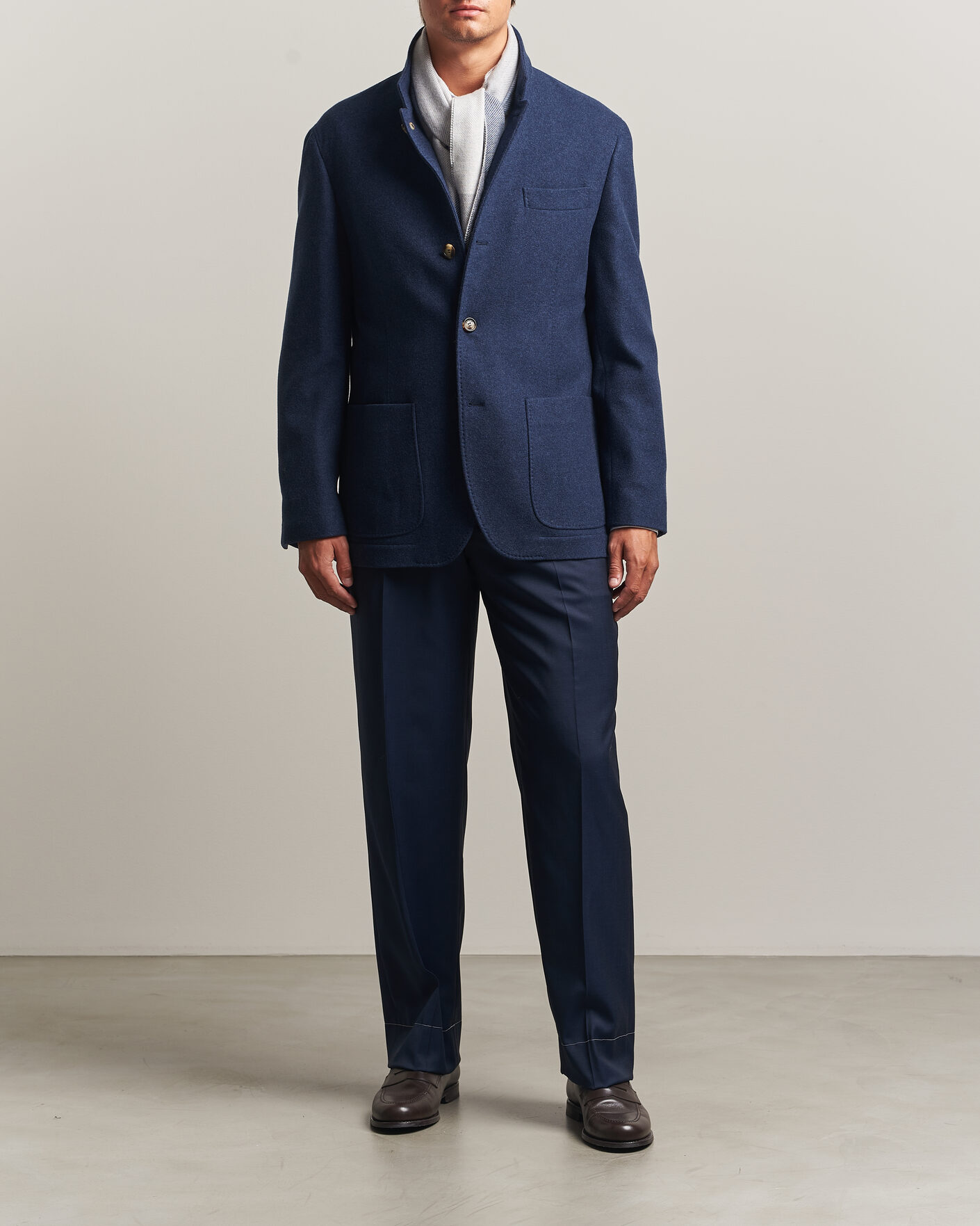 Hombres | Abrigos y chaquetas | Brunello Cucinelli | Cashmere City Jacket Navy