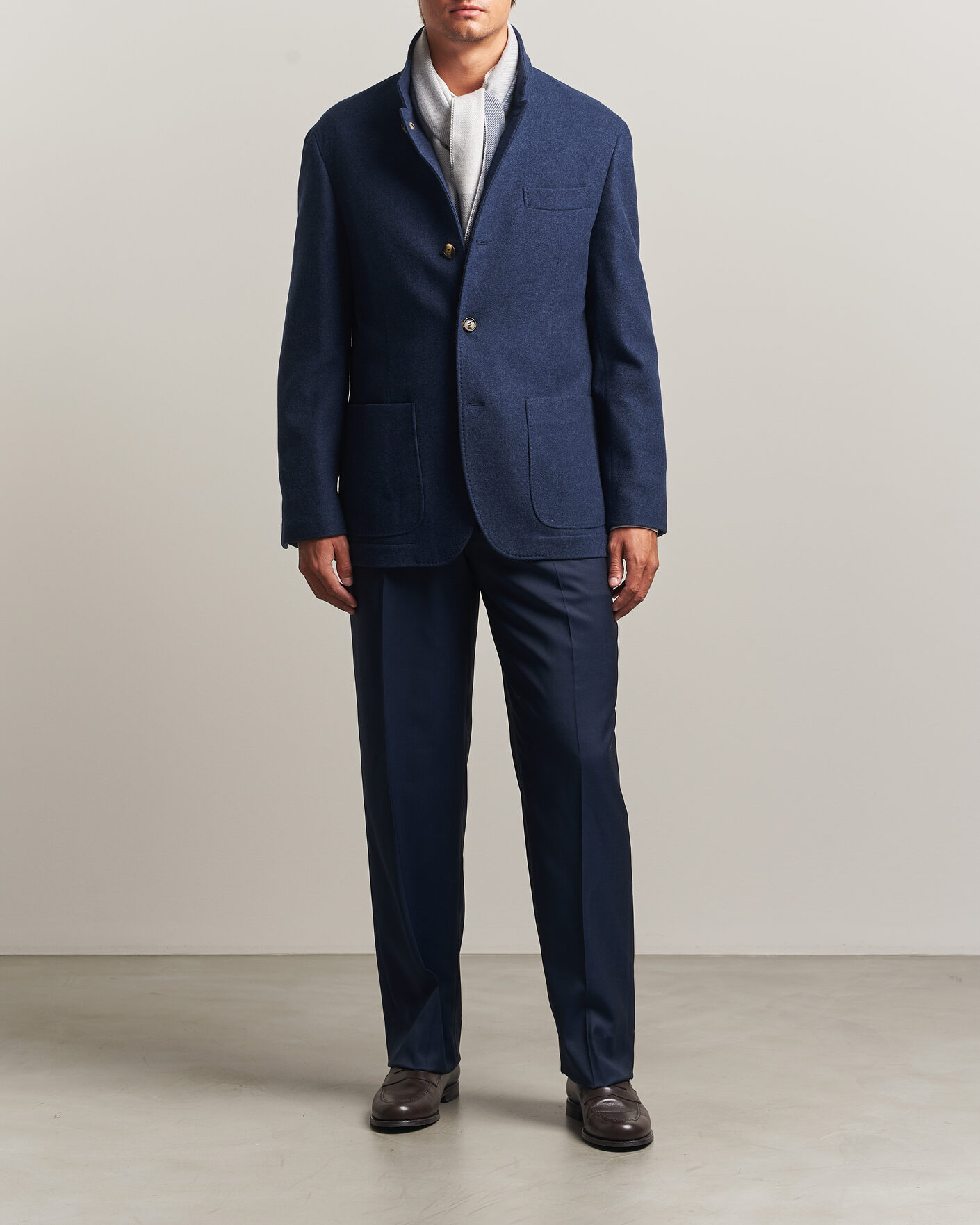 Hombres | Abrigos y chaquetas | Brunello Cucinelli | Cashmere City Jacket Navy