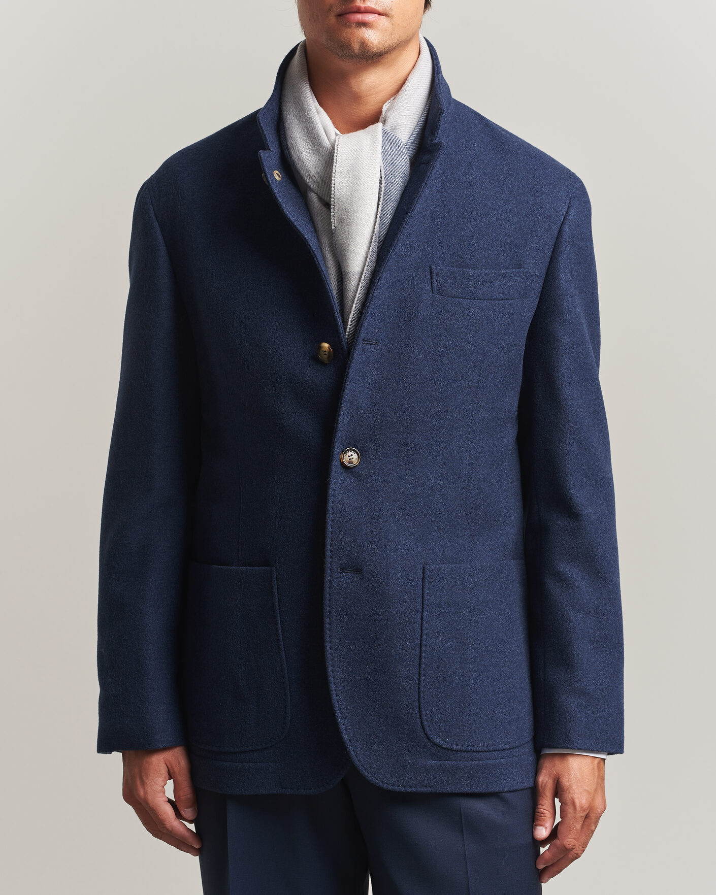 Hombres | Abrigos y chaquetas | Brunello Cucinelli | Cashmere City Jacket Navy