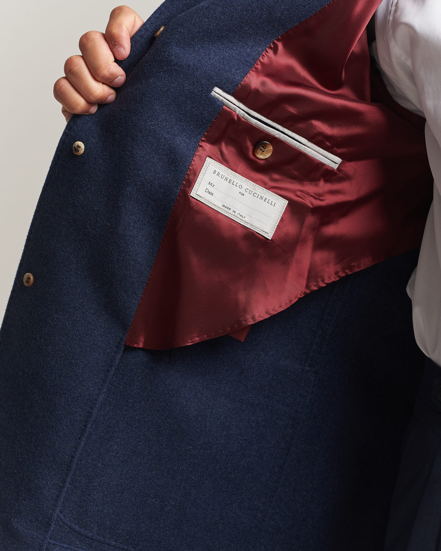 Hombres | Abrigos y chaquetas | Brunello Cucinelli | Cashmere City Jacket Navy