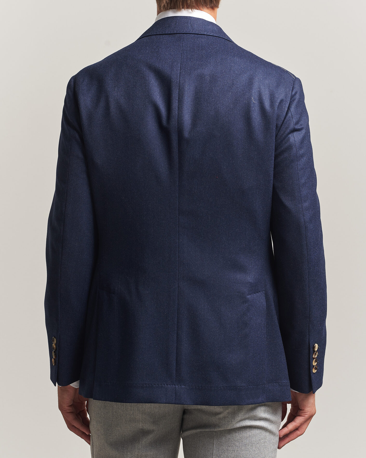 Hombres | Blazers | Brunello Cucinelli | Wool Flannel Blazzer Navy
