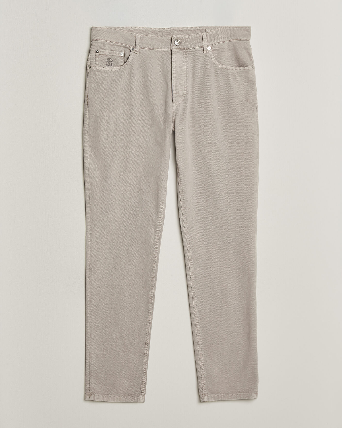 Hombres | Pantalones | Brunello Cucinelli | Slim Fit Bull Denim Pants Beige