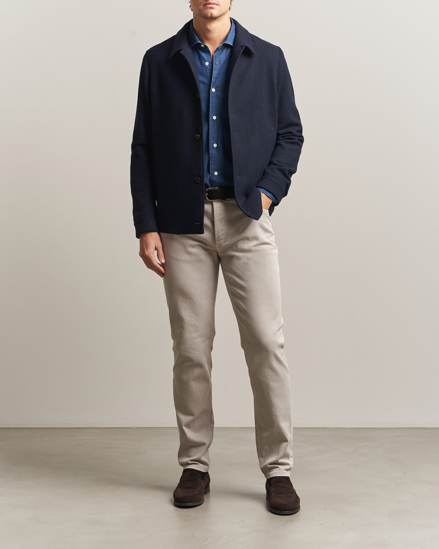 Hombres | Pantalones | Brunello Cucinelli | Slim Fit Bull Denim Pants Beige