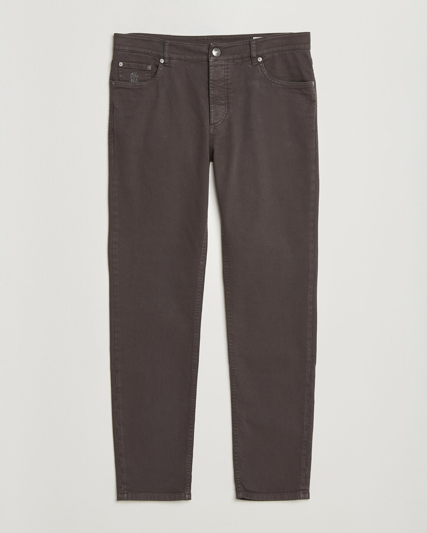 Hombres | Pantalones | Brunello Cucinelli | Slim Fit Bull Denim Pants Dark Brown