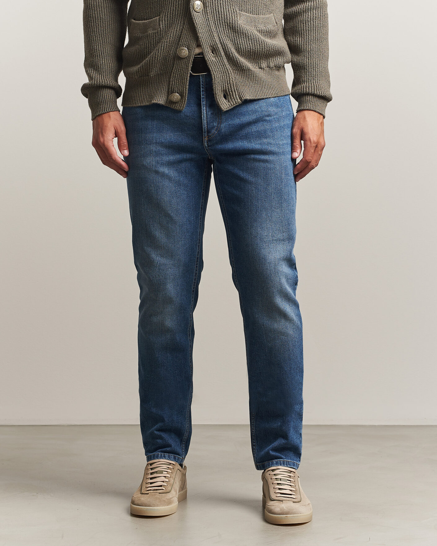 Hombres | Pantalones | Brunello Cucinelli | Traditional Fit Jeans Medium Wash