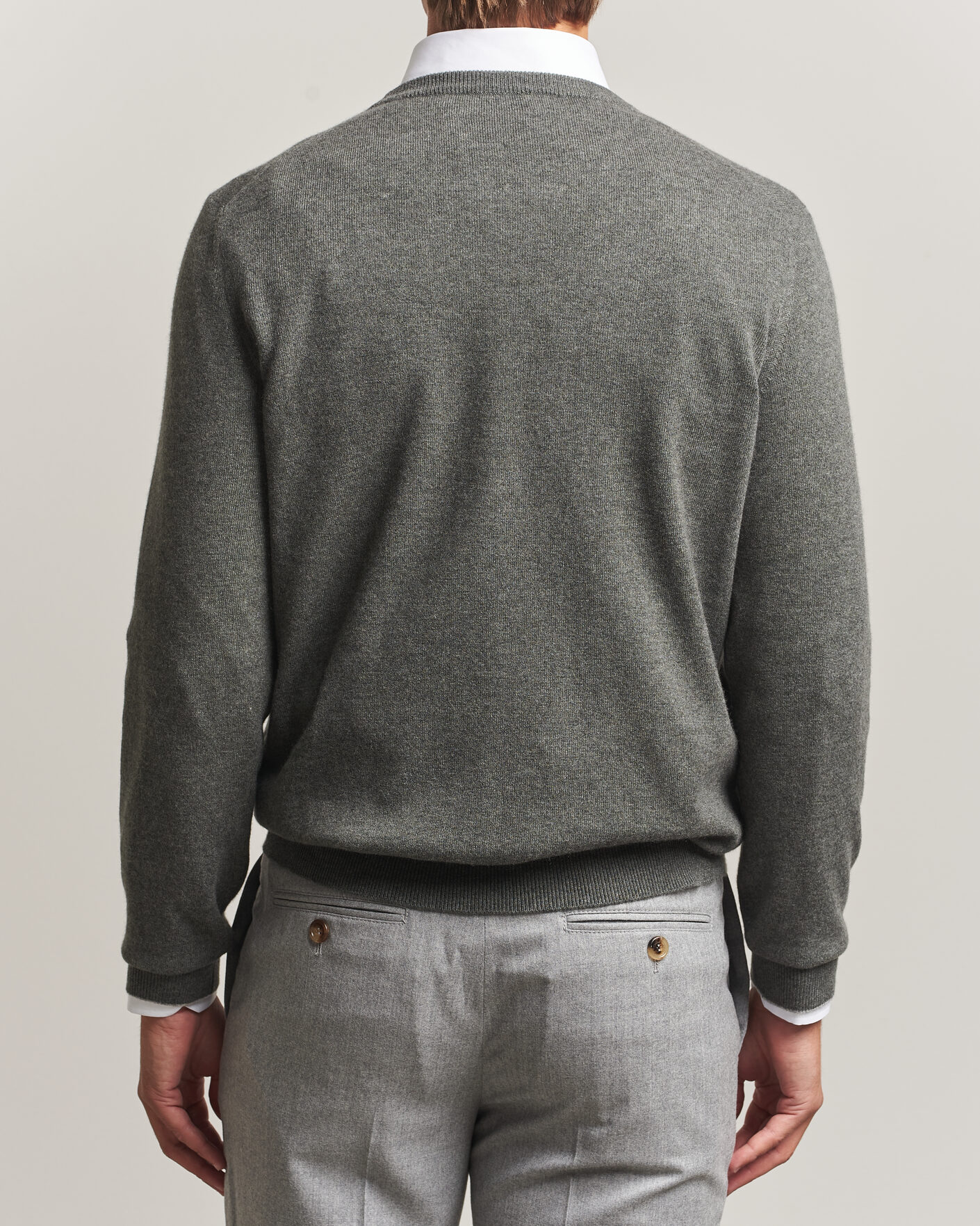 Hombres | Jerséis y prendas de punto | Brunello Cucinelli | 2 Ply Cashmere Pullover Forest Green