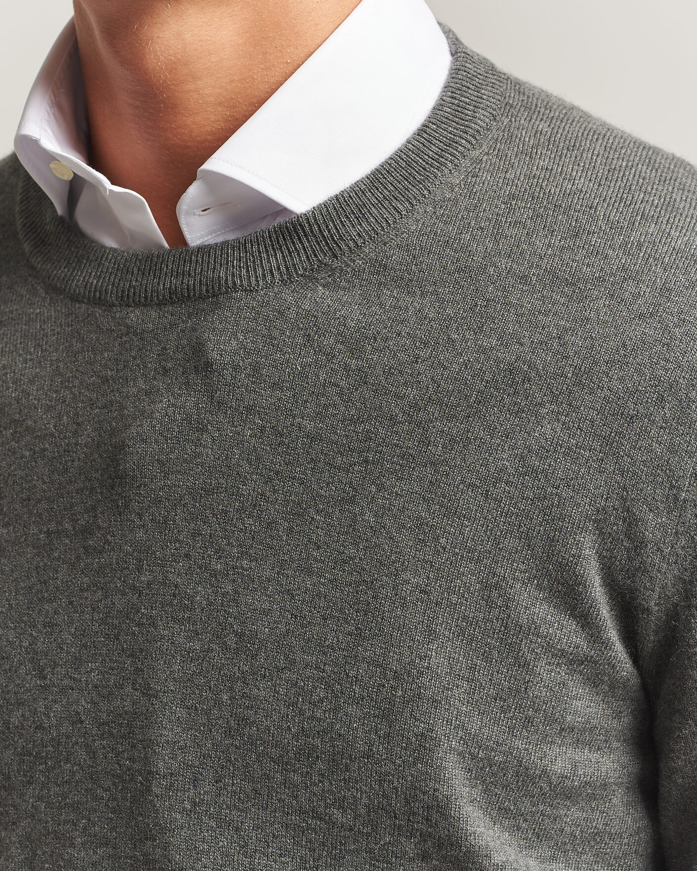 Hombres | Jerséis y prendas de punto | Brunello Cucinelli | 2 Ply Cashmere Pullover Forest Green