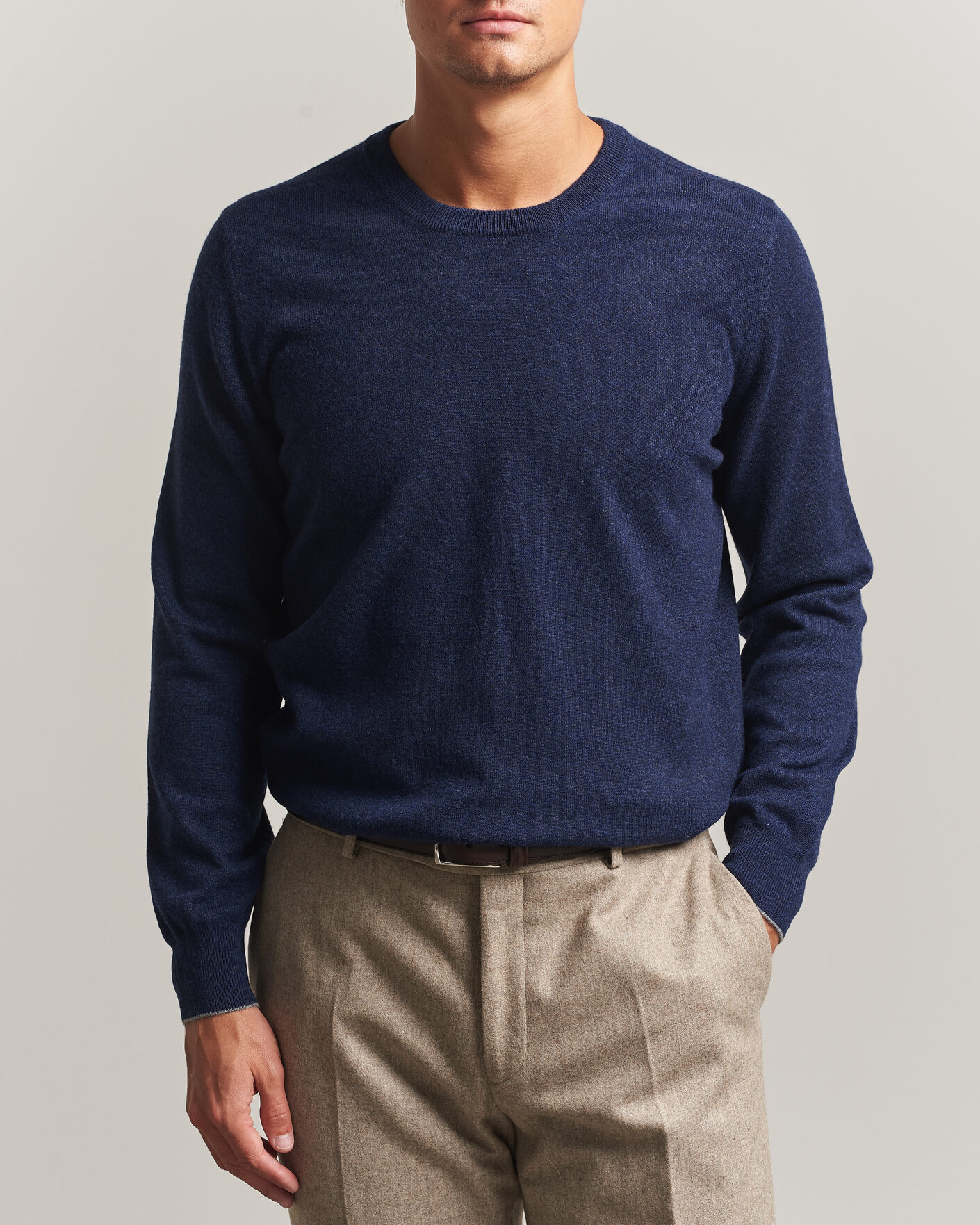 Hombres | Jerséis y prendas de punto | Brunello Cucinelli | 2 Ply Cashmere Pullover Marine