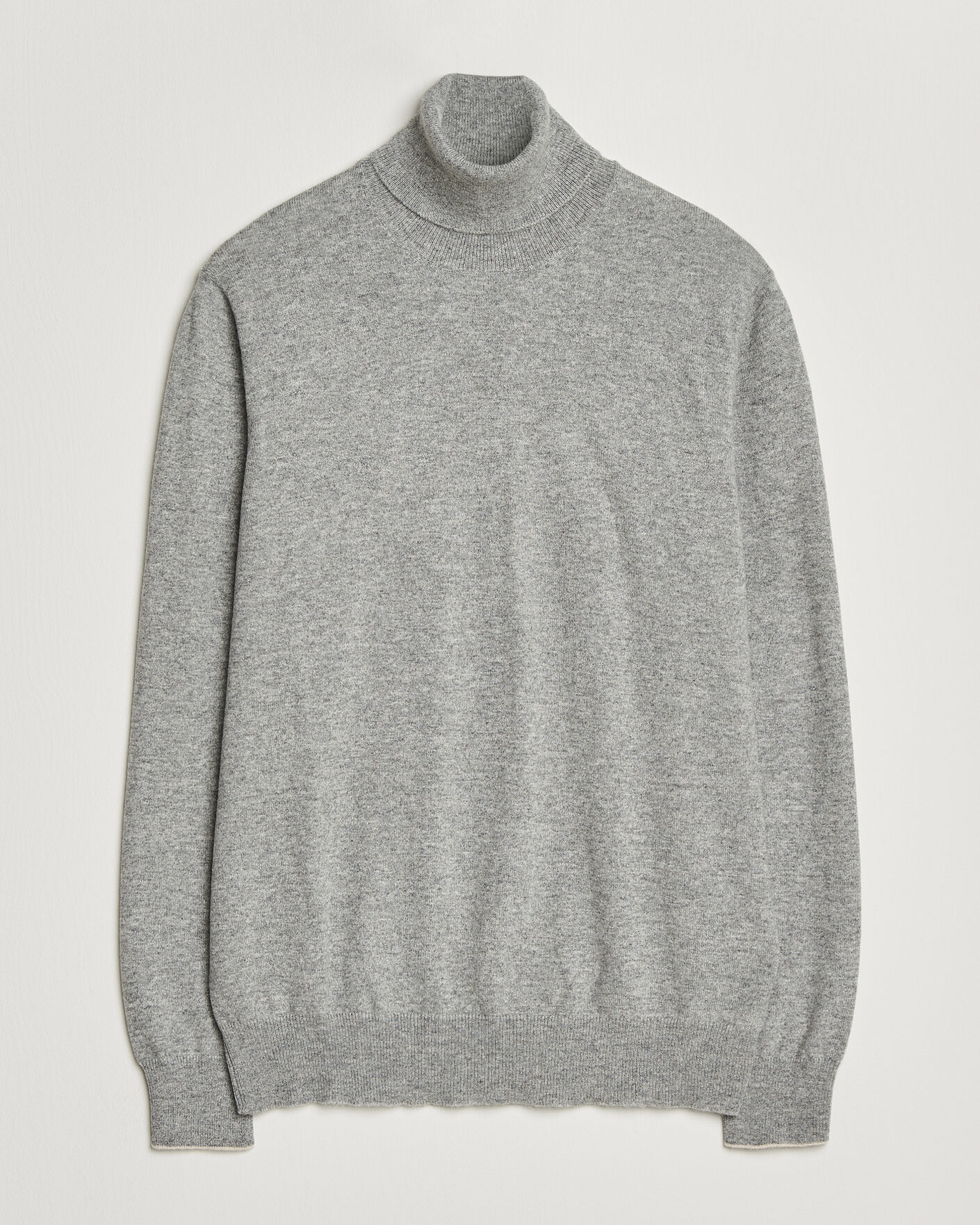 Hombres | Jerséis y prendas de punto | Brunello Cucinelli | 2 Ply Cashmere Rollneck Grey Melange