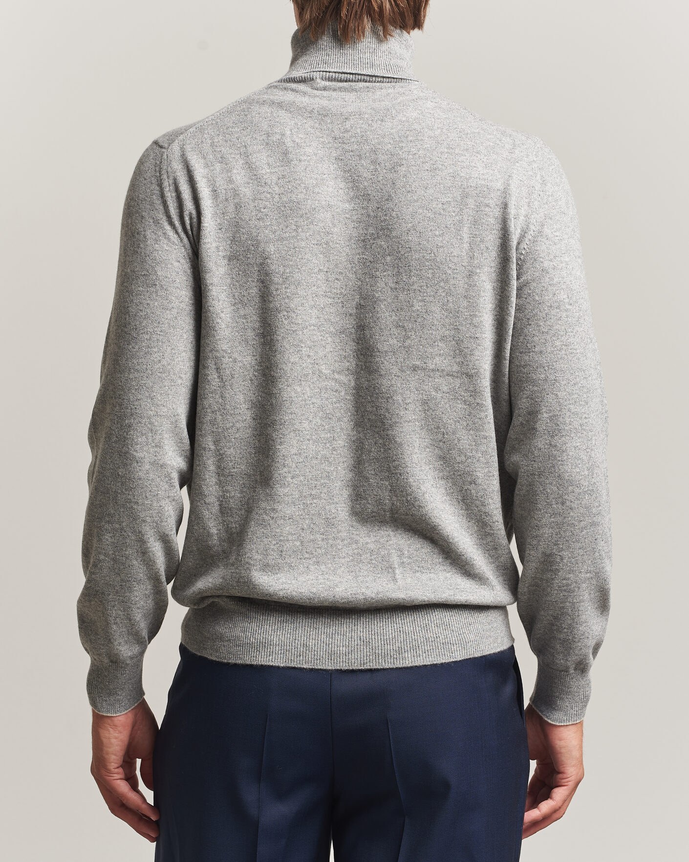 Hombres | Jerséis y prendas de punto | Brunello Cucinelli | 2 Ply Cashmere Rollneck Grey Melange