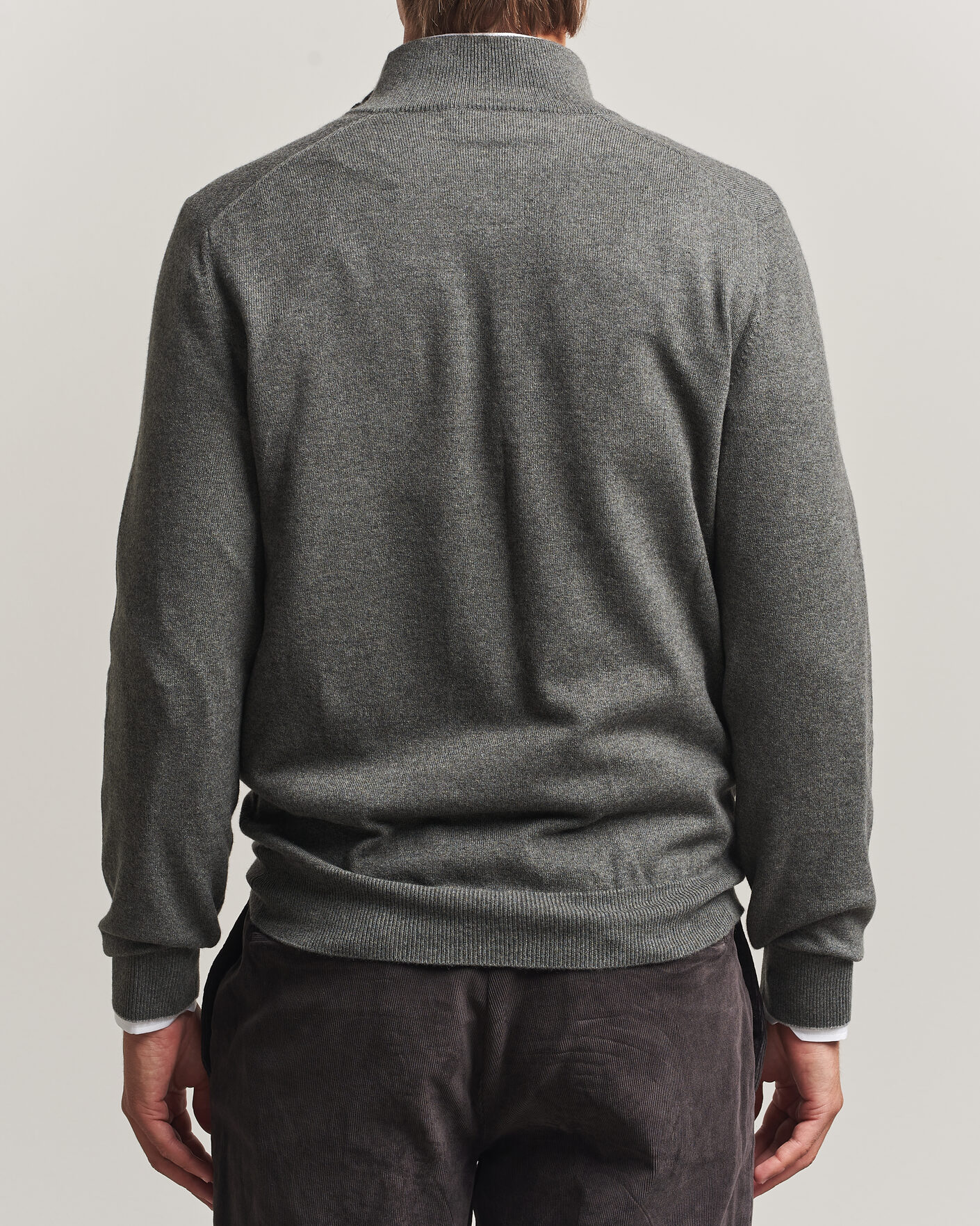 Hombres | Jerséis y prendas de punto | Brunello Cucinelli | 2 Ply Cashmere Half Zip Forest Green