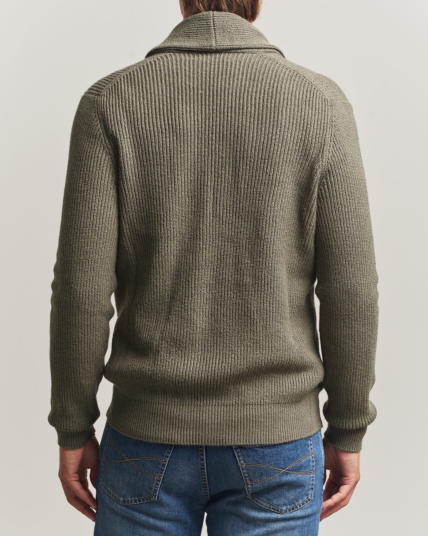 Hombres | Jerséis y prendas de punto | Brunello Cucinelli | Shawl Collar Cardigan Forest Green