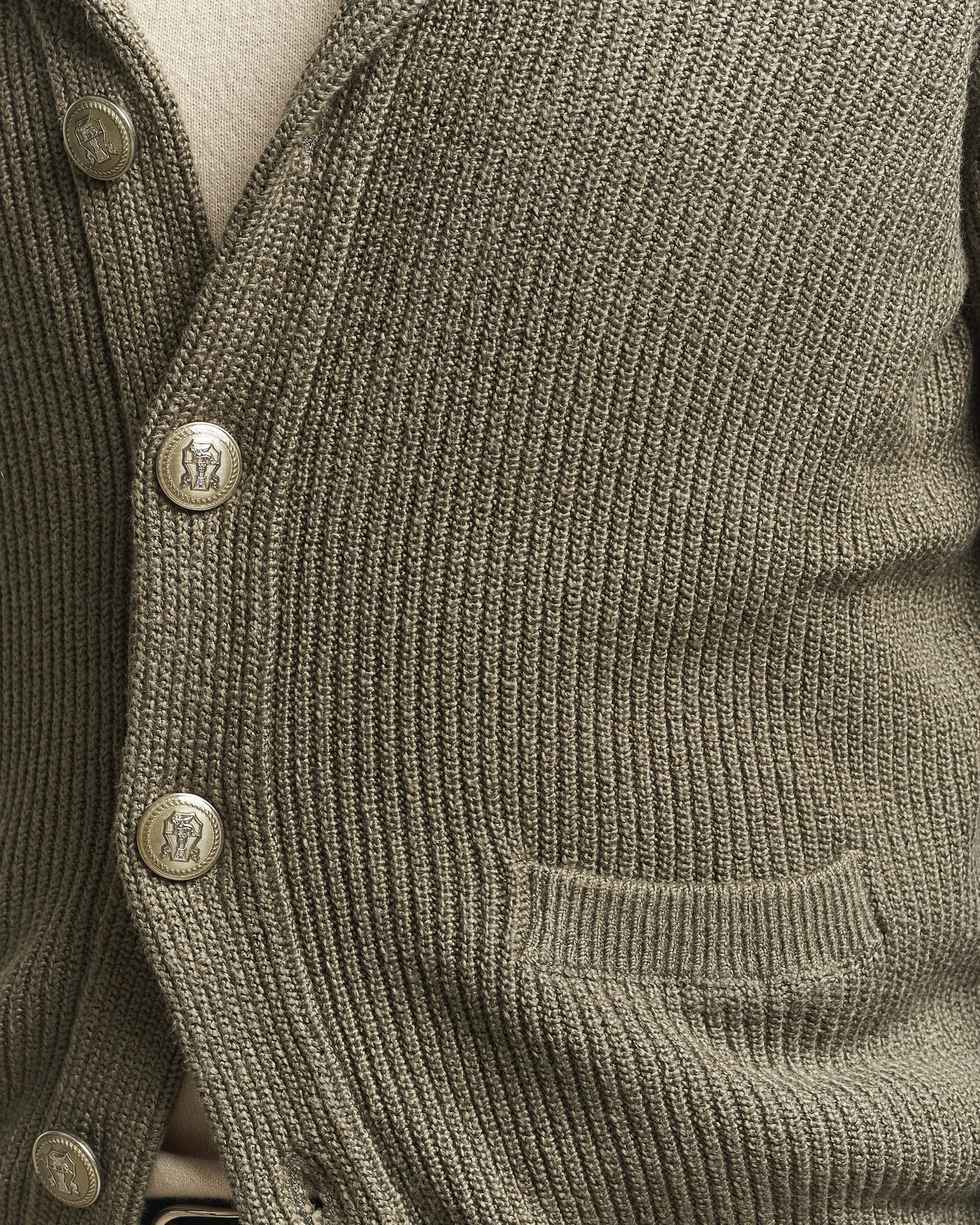 Hombres | Jerséis y prendas de punto | Brunello Cucinelli | Shawl Collar Cardigan Forest Green