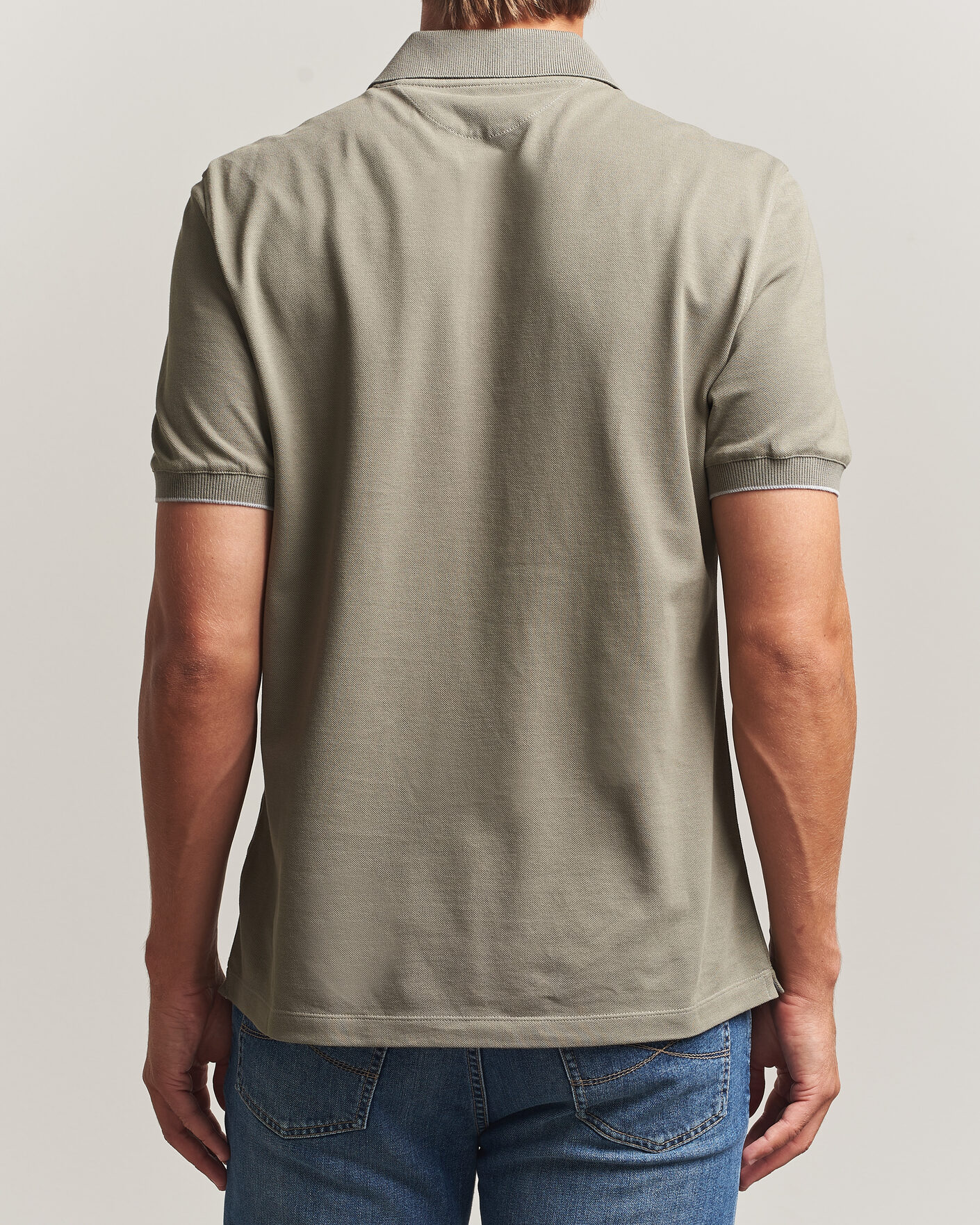 Hombres | Polos | Brunello Cucinelli | Short Sleeve Logo Polo Olive