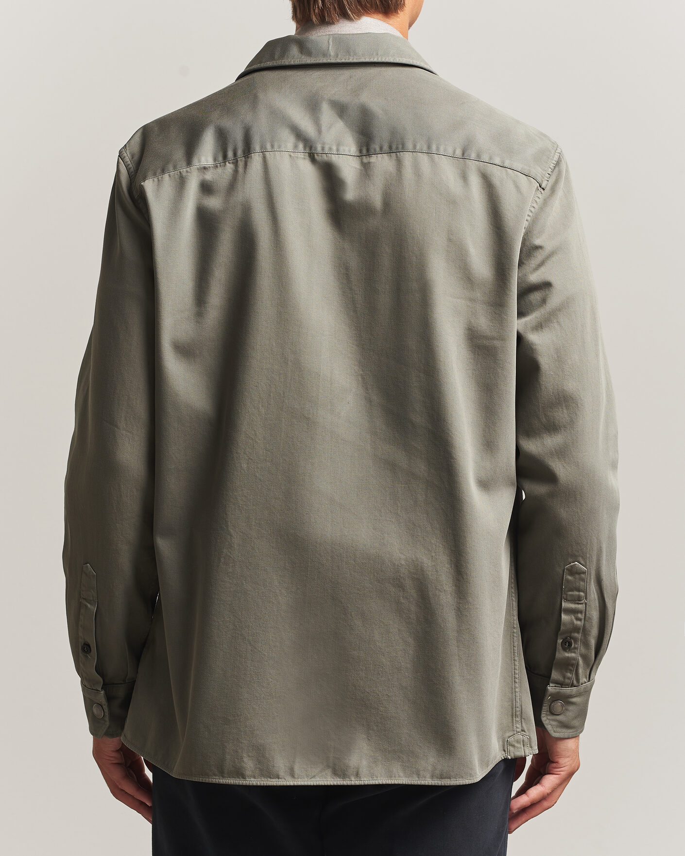 Hombres | Camisas | Brunello Cucinelli | Twill Cotton Overshirt Olive