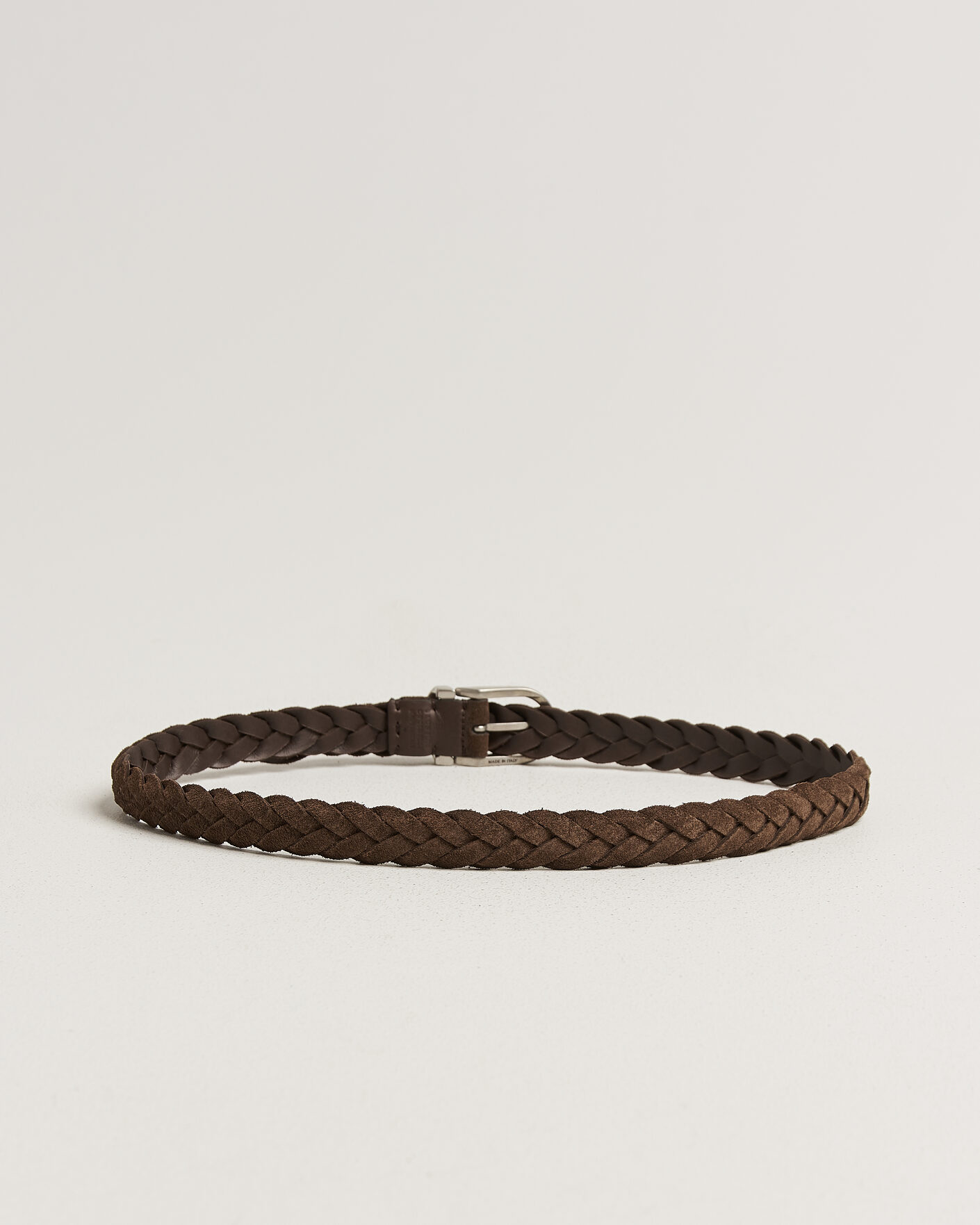 Hombres | Cinturones | Brunello Cucinelli | Suede Belt Dark Brown