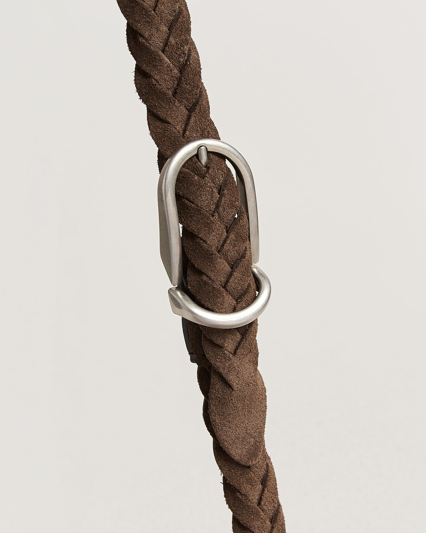 Hombres | Cinturones | Brunello Cucinelli | Suede Belt Dark Brown