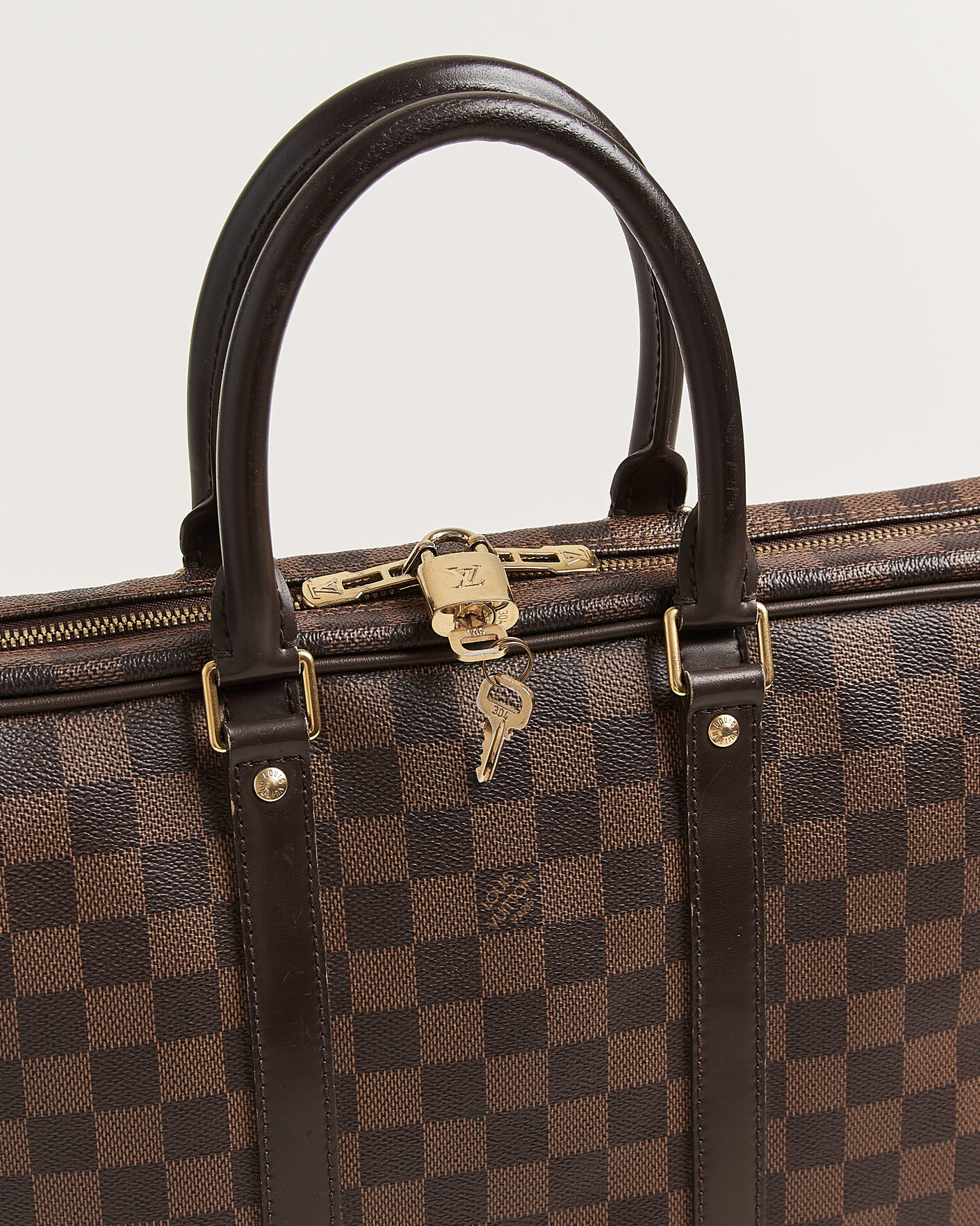 Hombres | Pre-Owned & Vintage Bags | Louis Vuitton Pre-Owned | Porte Documents Voyage Damier Ebene