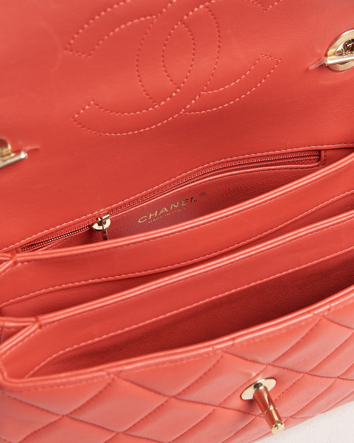 Hombres | Pre-Owned & Vintage Bags | Chanel Pre-Owned | Trendy CC Top Handle Bag Coral