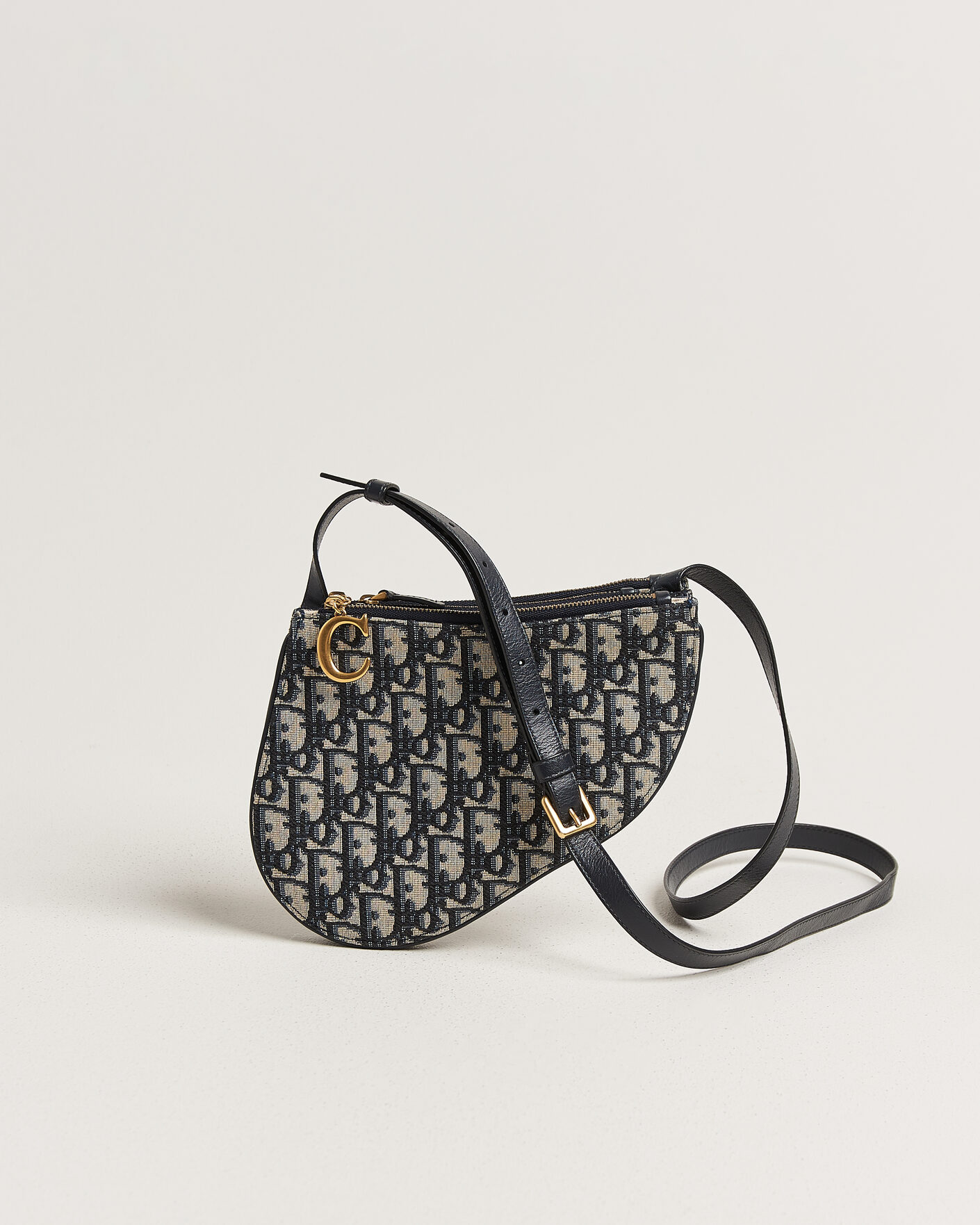 Hombres | Pre-Owned & Vintage Bags | Dior Pre-Owned | Saddle Oblique Rodeo Trio Pouch Blue