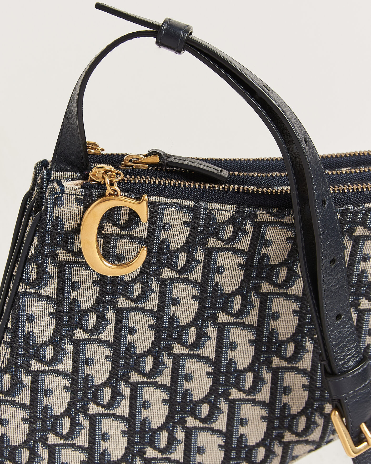 Dior Pre-Owned Saddle Oblique Rodeo Trio Pouch Blue en CareOfCarl.es