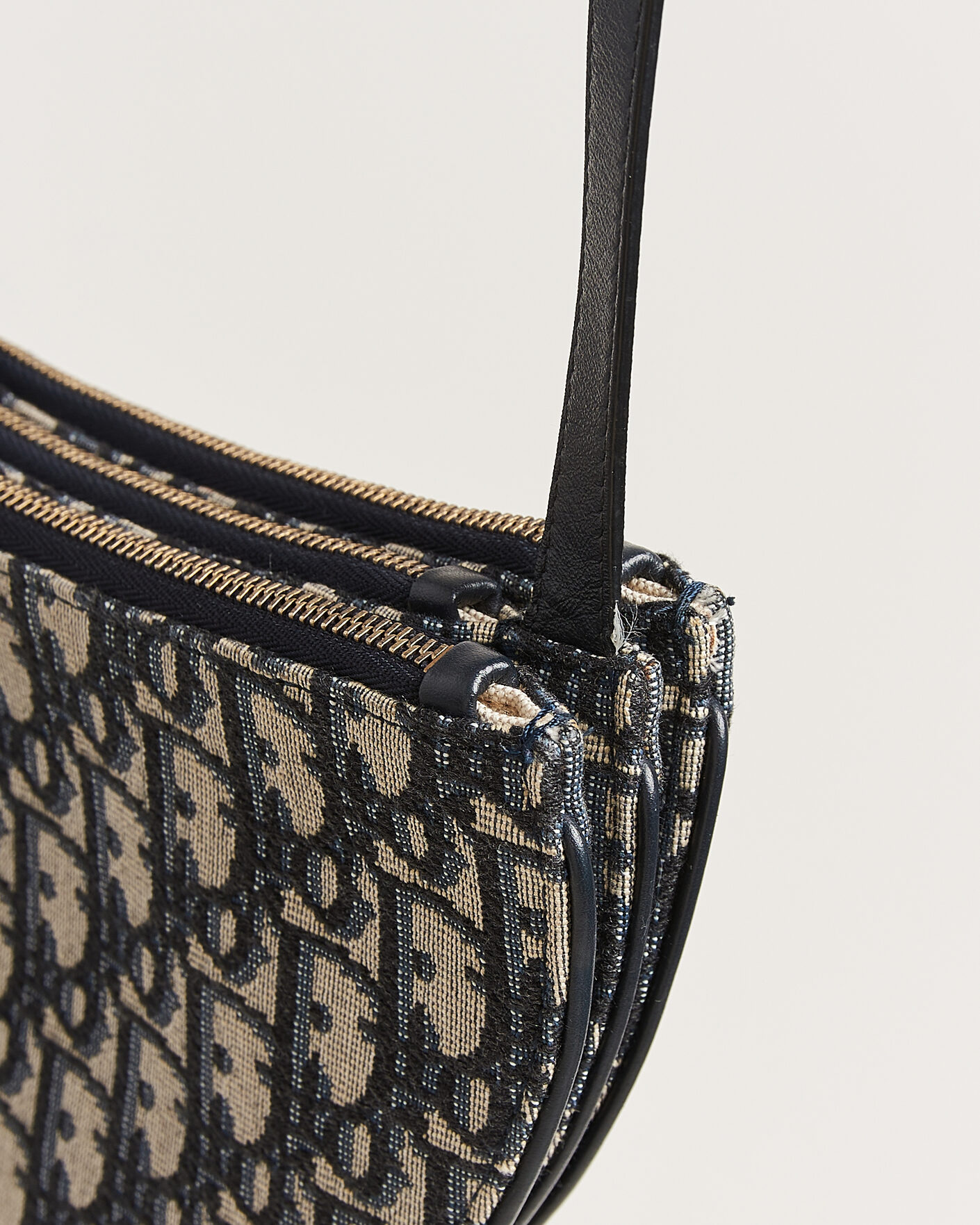 Hombres | Pre-Owned & Vintage Bags | Dior Pre-Owned | Saddle Oblique Rodeo Trio Pouch Blue