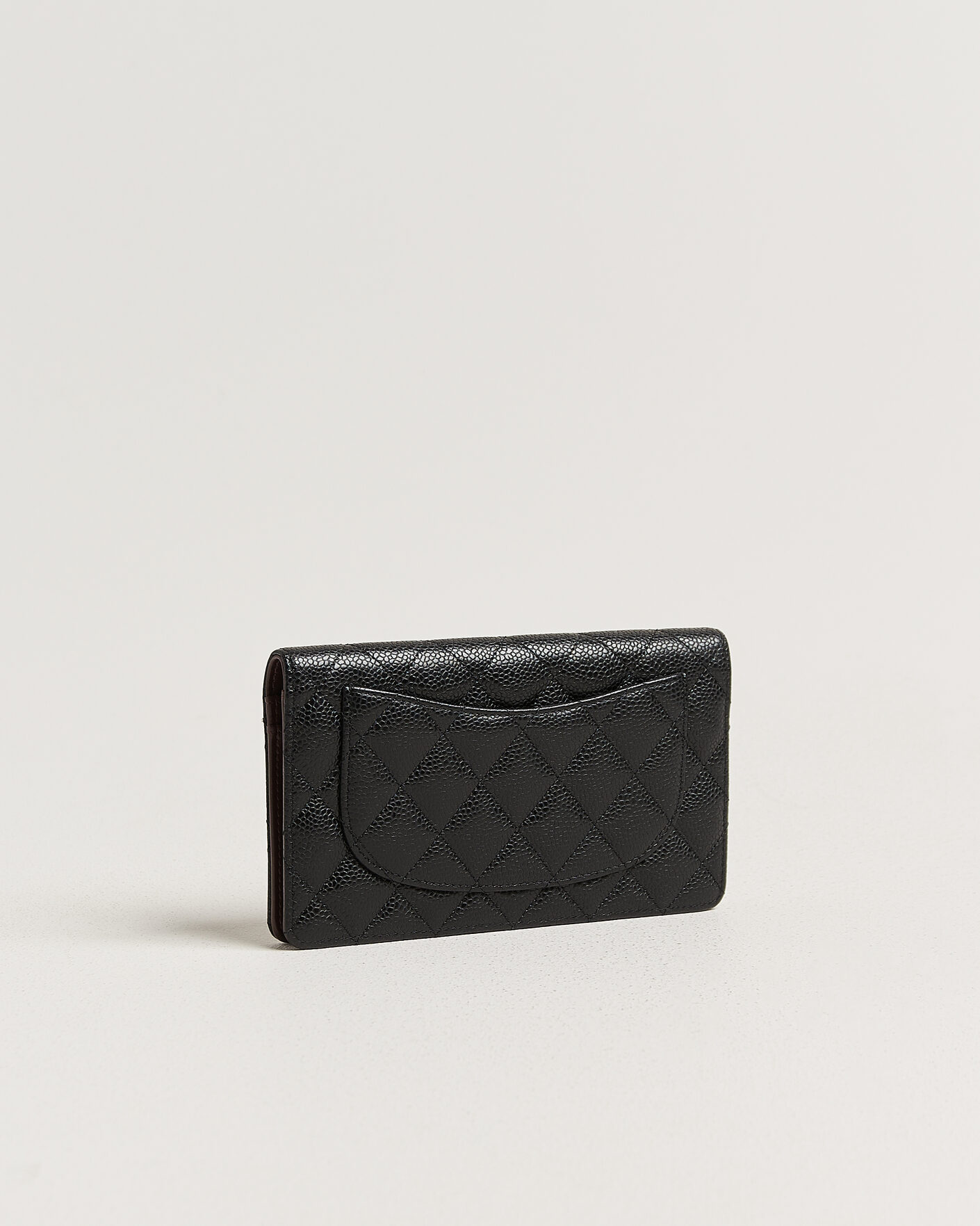 Hombres | Pre-Owned & Vintage Bags | Chanel Pre-Owned | Classic Bifold Wallet Caviar Leather Black