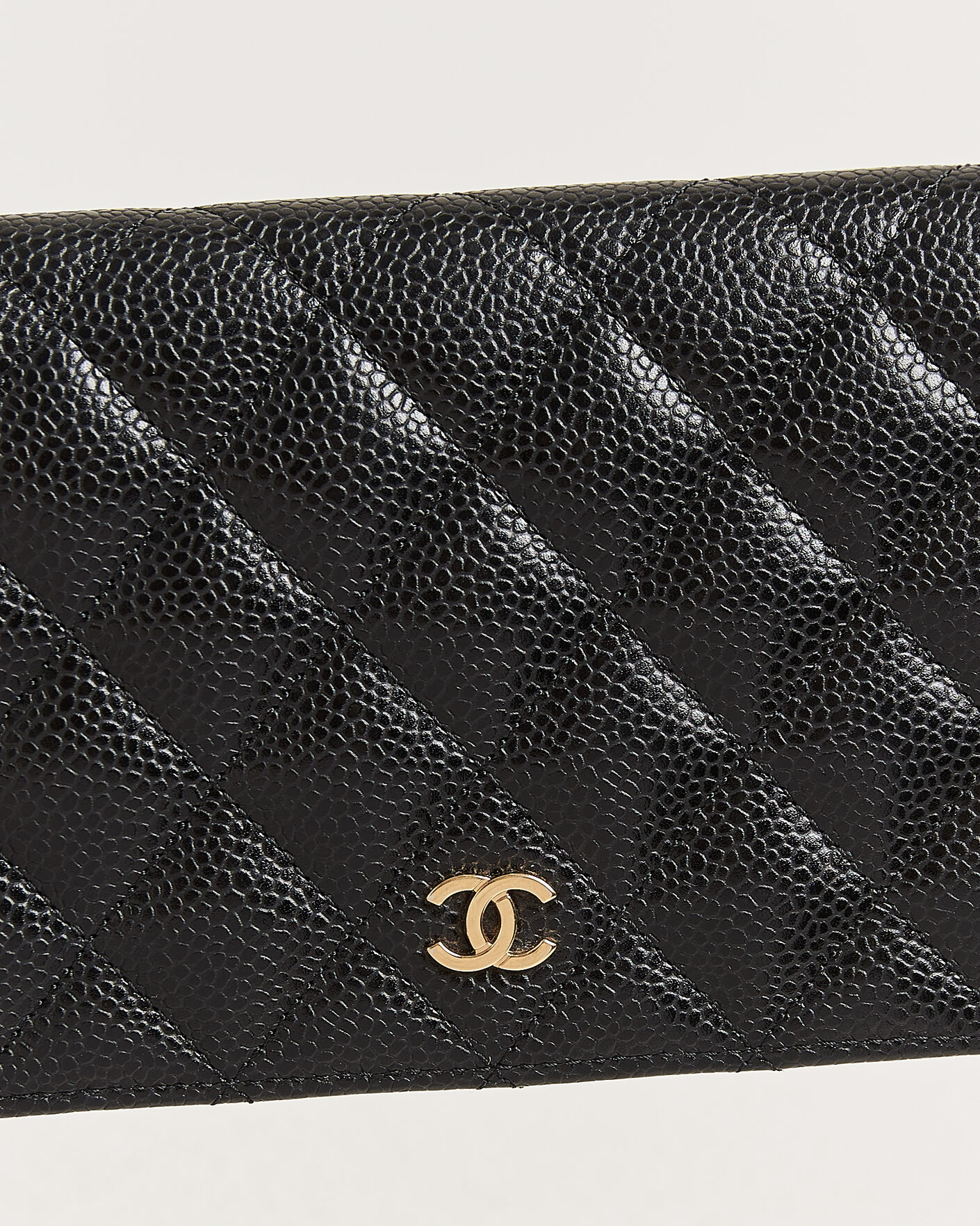 Hombres | Pre-Owned & Vintage Bags | Chanel Pre-Owned | Classic Bifold Wallet Caviar Leather Black
