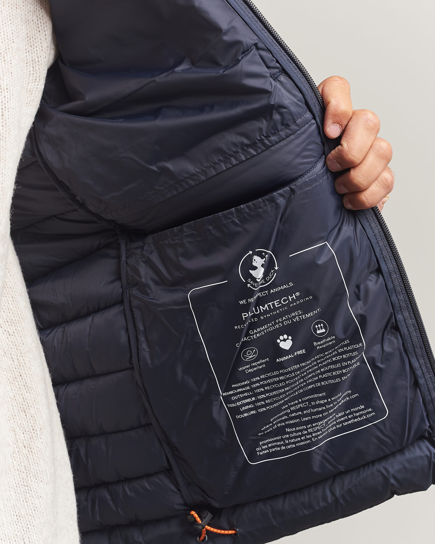Hombres | Abrigos y chaquetas | Save The Duck | Juncus Matt Lightweight Hood Jacket Blue Black