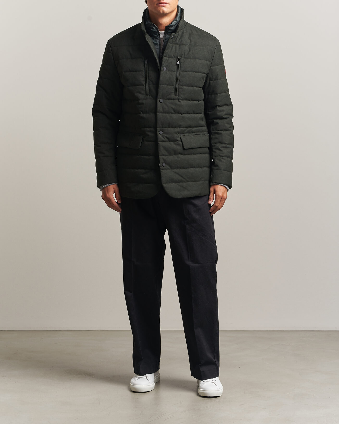 Hombres | Abrigos y chaquetas | Save The Duck | Felipe Padded Flannel Jacket Green Black