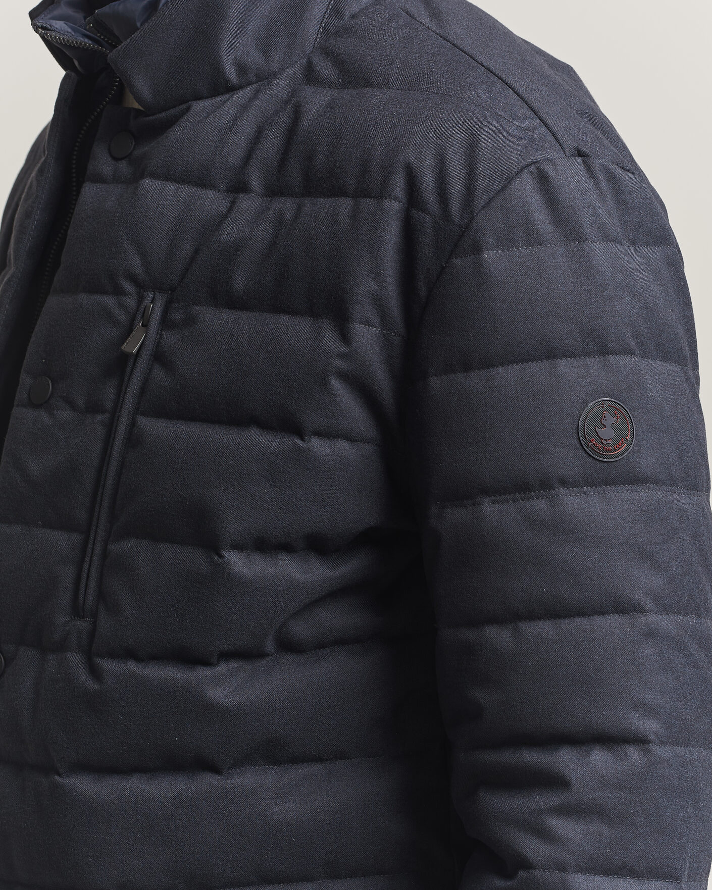 Hombres | Abrigos y chaquetas | Save The Duck | Felipe Padded Flannel Jacket Navy Blue