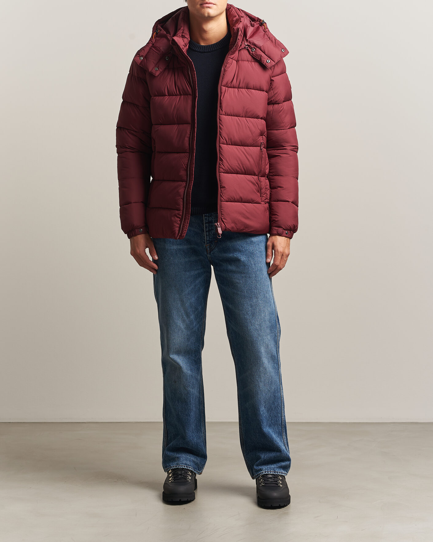 Hombres | Abrigos y chaquetas | Save The Duck | Boris Matt Padded Puffer Wine Red