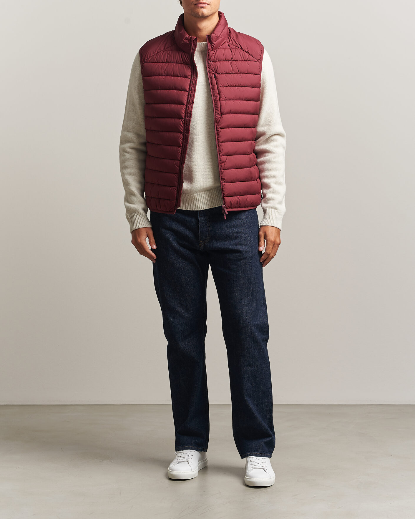 Hombres | Chalecos | Save The Duck | Rhus Matt Lightweight Vest Wine Red