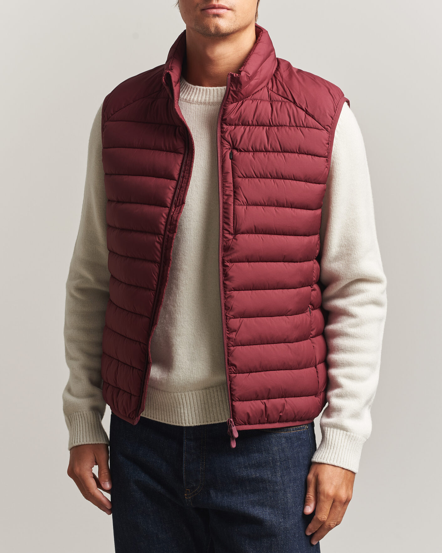 Hombres | Chalecos | Save The Duck | Rhus Matt Lightweight Vest Wine Red