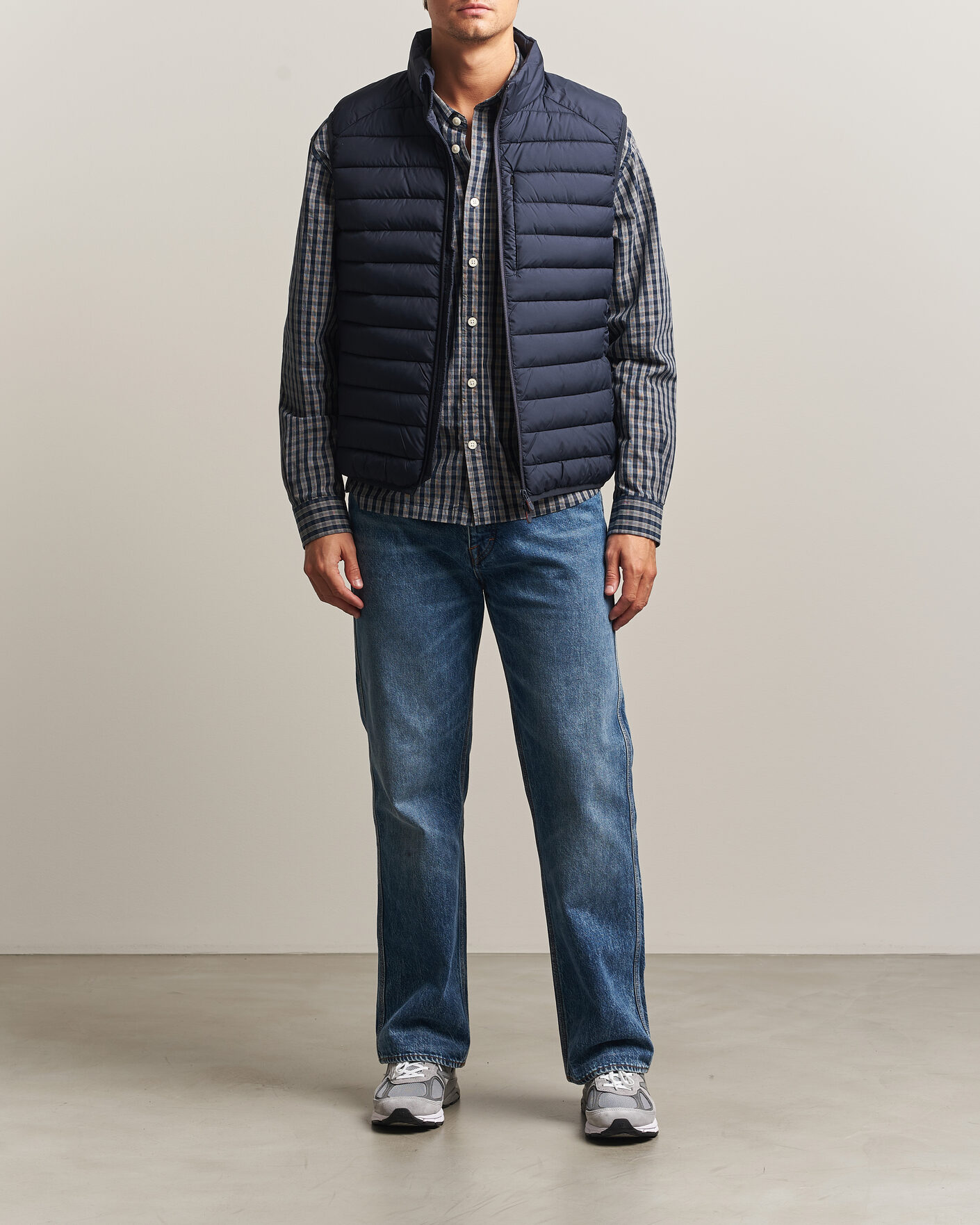 Hombres | Chalecos | Save The Duck | Rhus Matt Lightweight Vest Blue Black